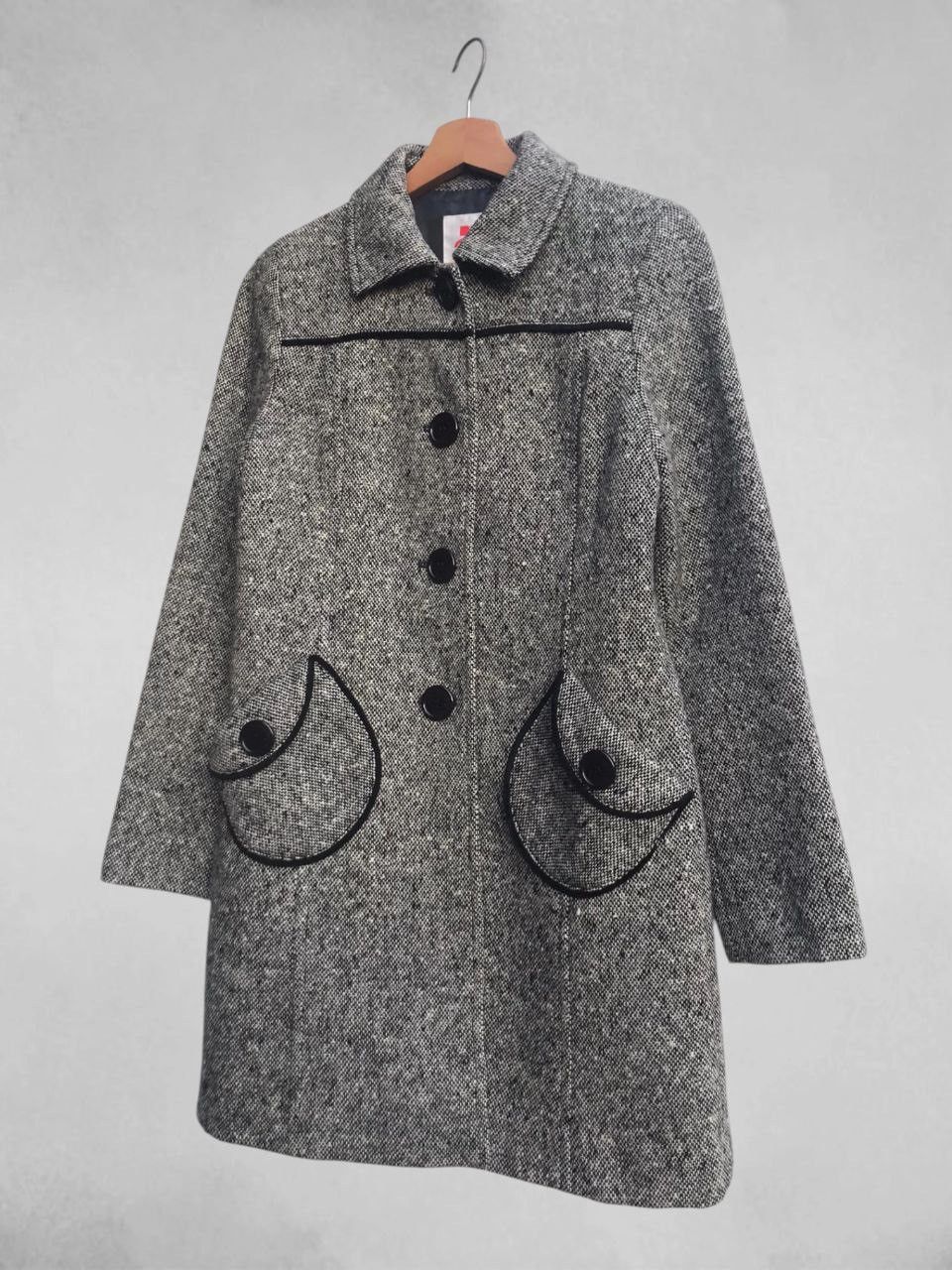 Courreges Courreges 21 Logo Button Tweed Coat Size S / US 4 / IT 40 - 5 Thumbnail