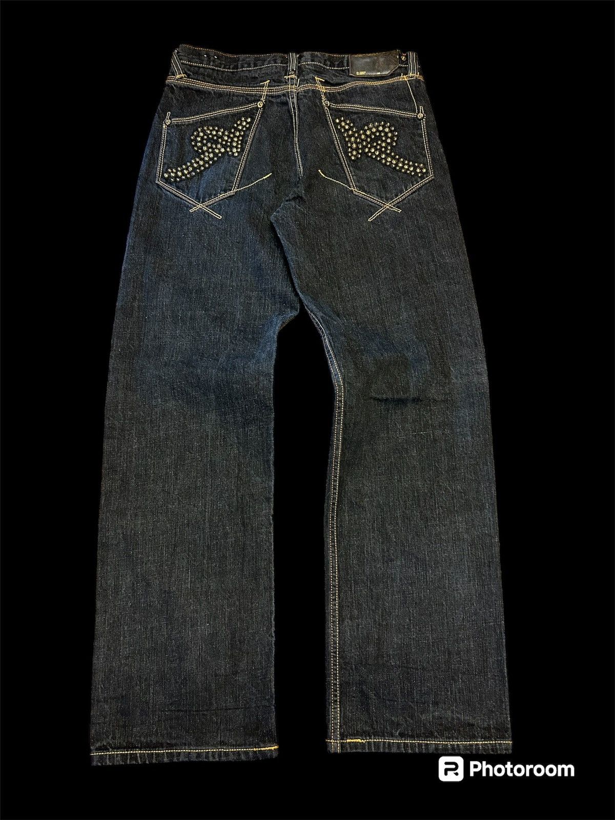 JNCO Crazy Y2K Baggy RocaWear Wide Leg Stones Denim Size US 32 / EU 48 - 1 Thumbnail