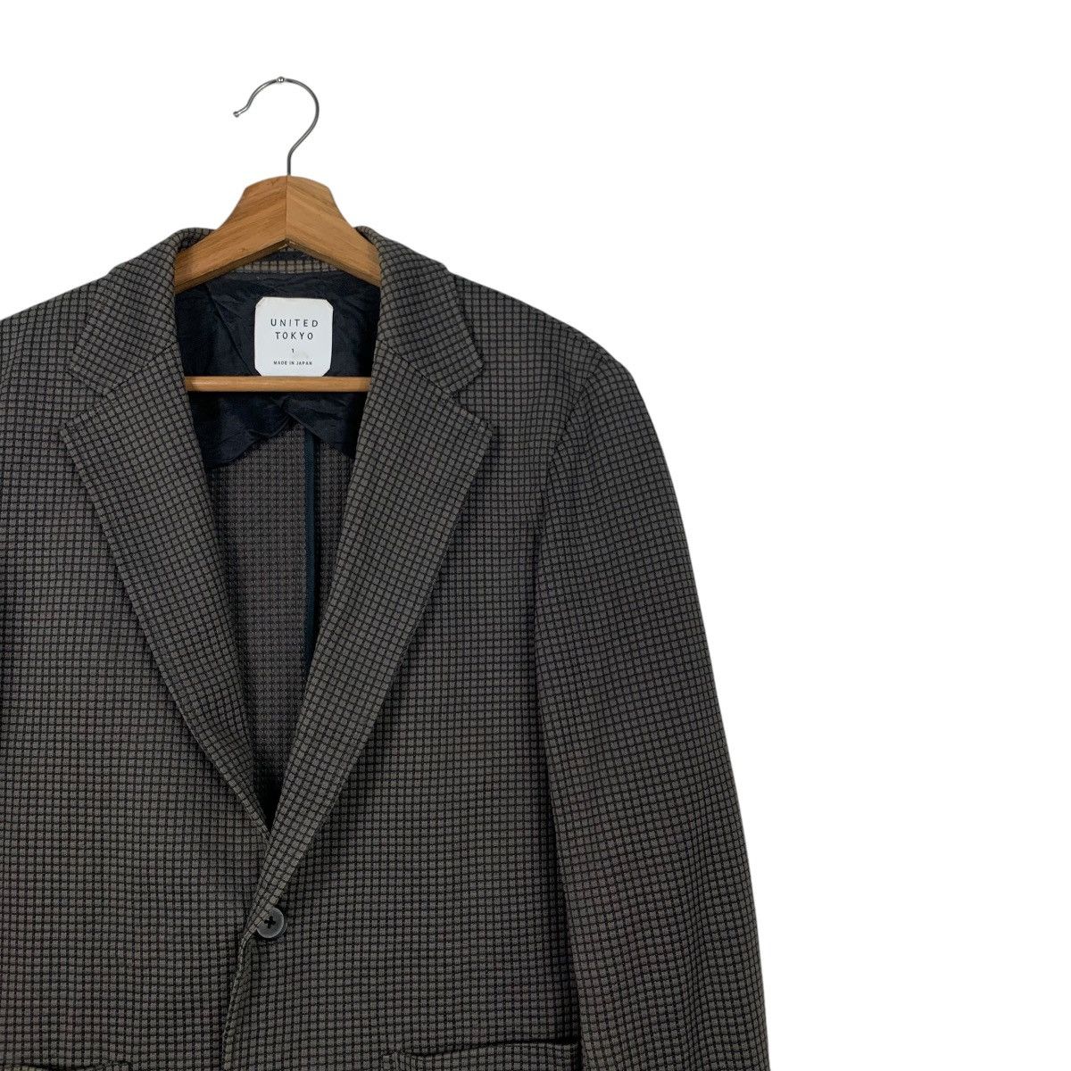 Japanese Brand UNITED TOKYO Small Check Suit Jacket Blazers ##2060-C89 Size US XS / EU 42 / 0 - 5 Thumbnail