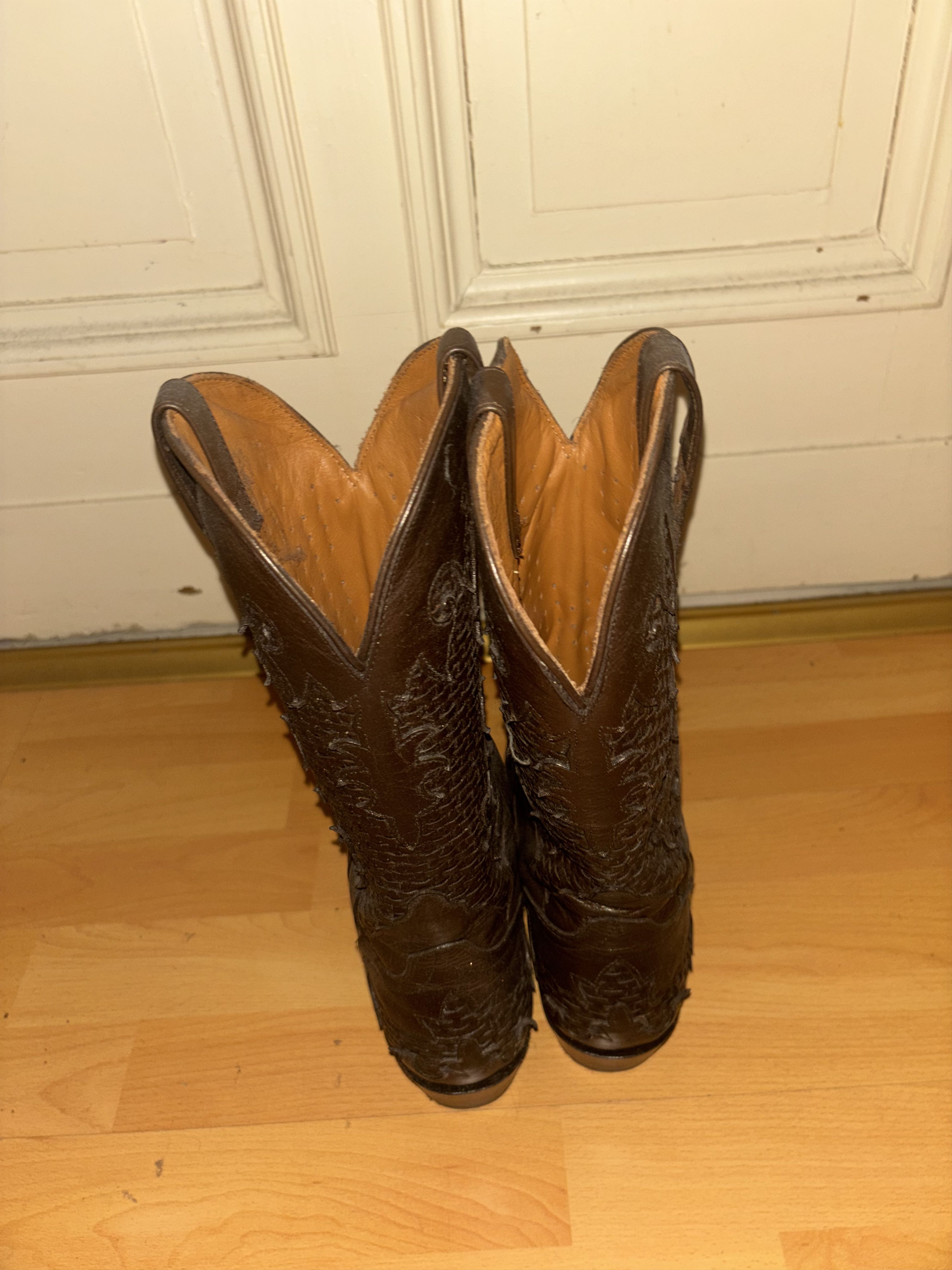 Other El Dorado Men's Basket Weave Western Boots - Medium Toe Size US 8 / EU 41 - 3 Thumbnail