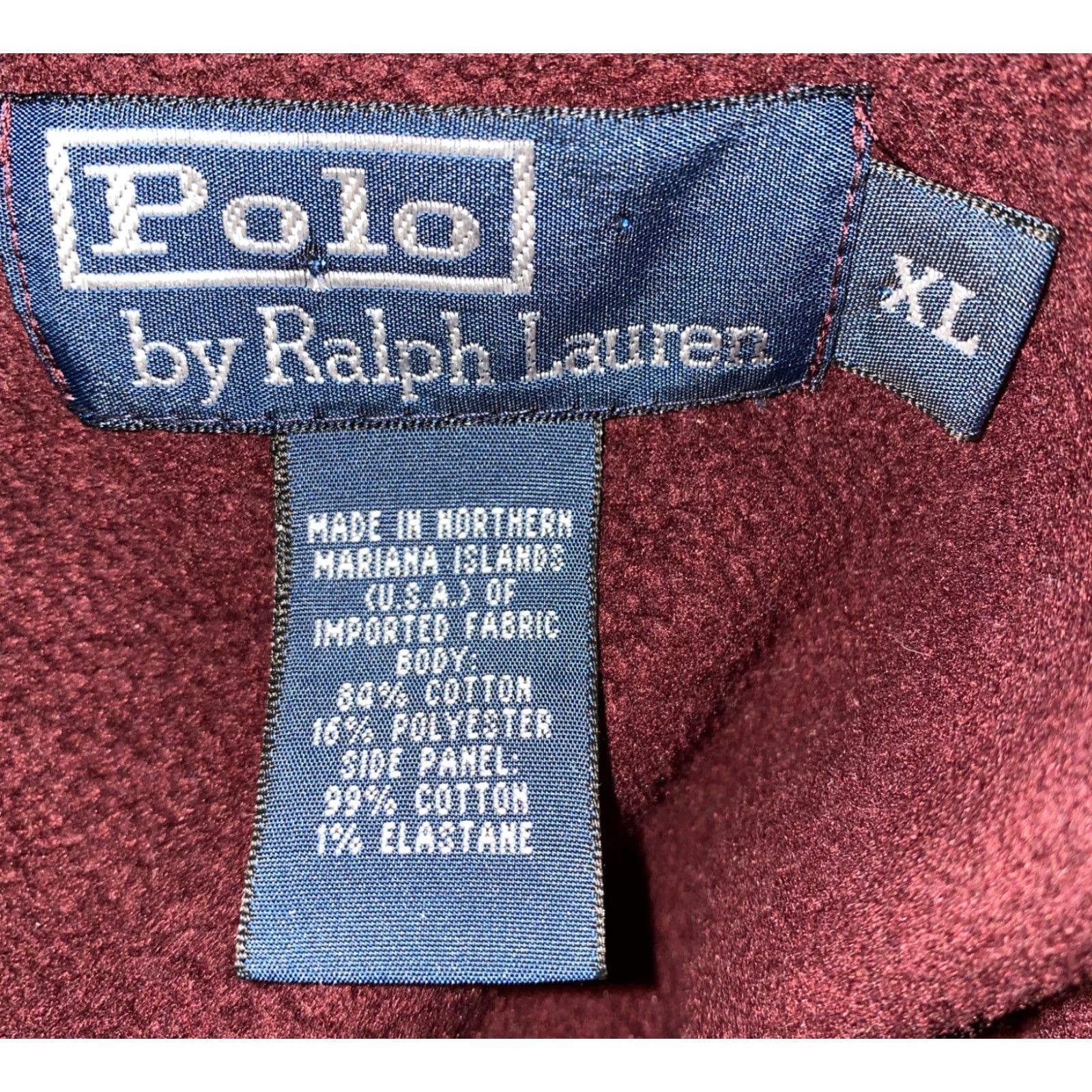 Polo Ralph Lauren Polo Ralph Lauren Jacket Men's XL Red Fleece-Lined 1/2 Zip Cotton Blend Size US XL / EU 56 / 4 - 6 Thumbnail