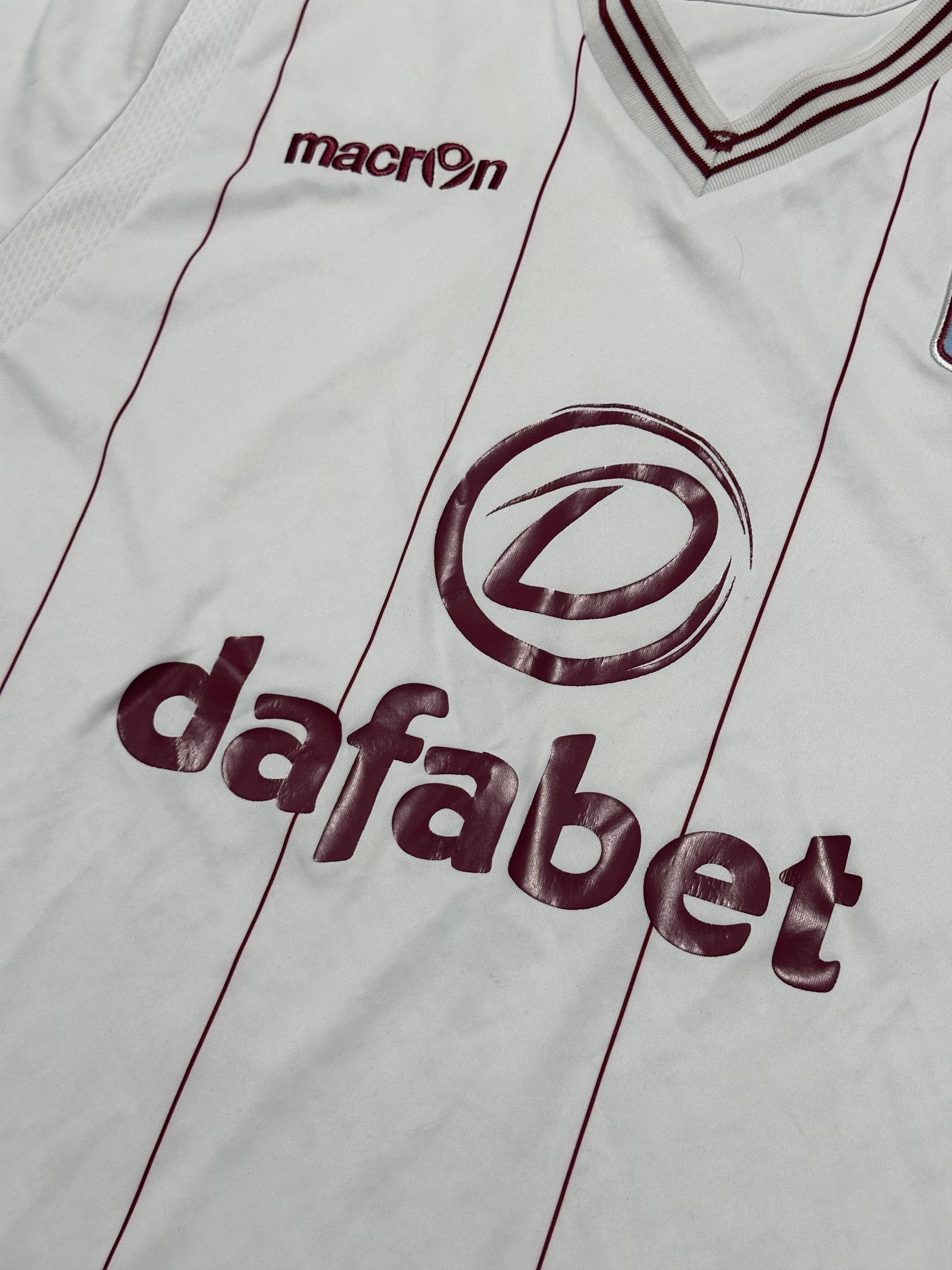 Macron Macron Aston Villa 2014/15 White Football Shirt Jersey Size US XL / EU 56 / 4 - 3 Thumbnail
