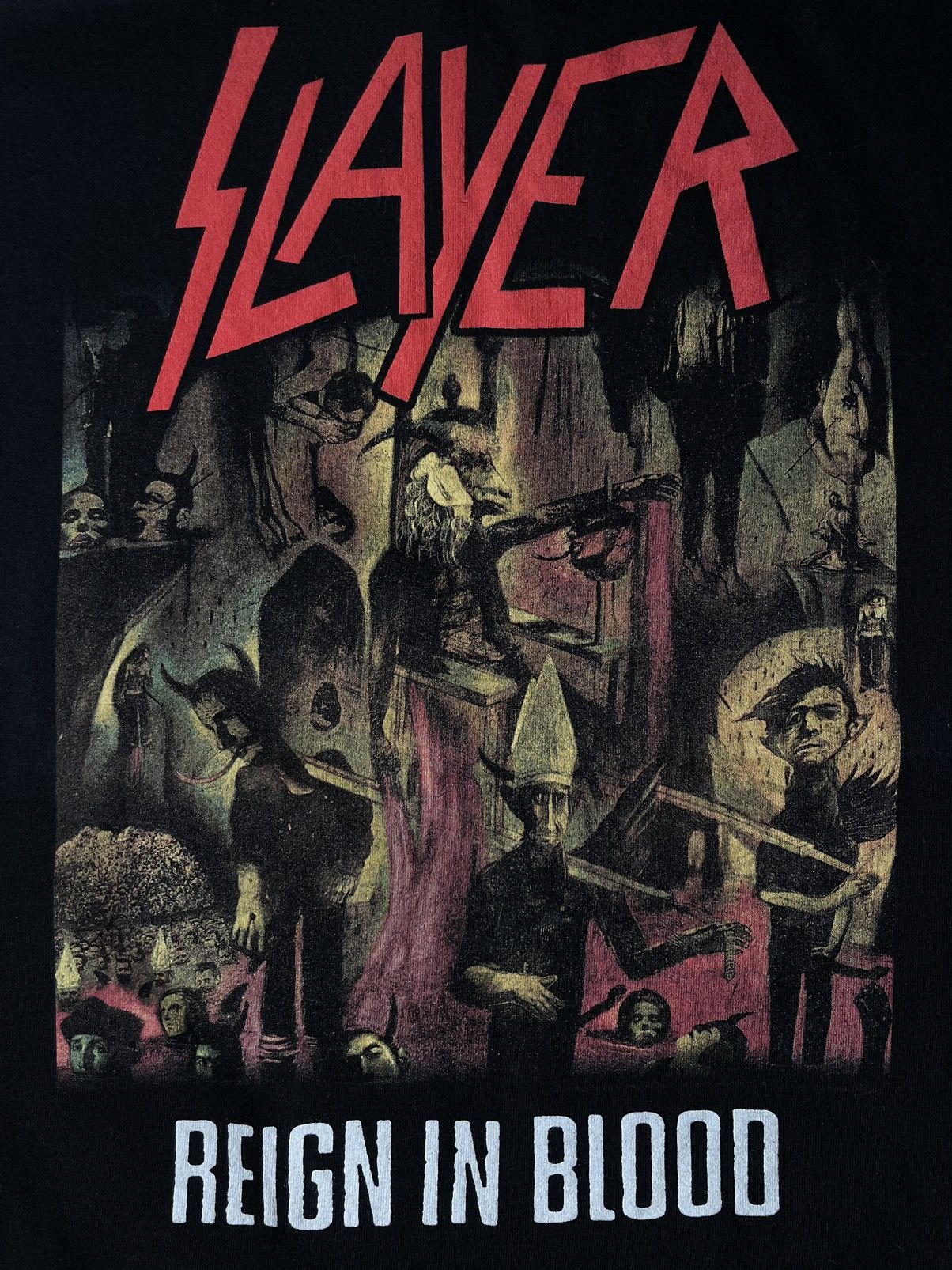 Band Tees Vintage Slayer 2008 Reign In Blood T-Shirt Band Rock Size US XL / EU 56 / 4 - 4 Thumbnail