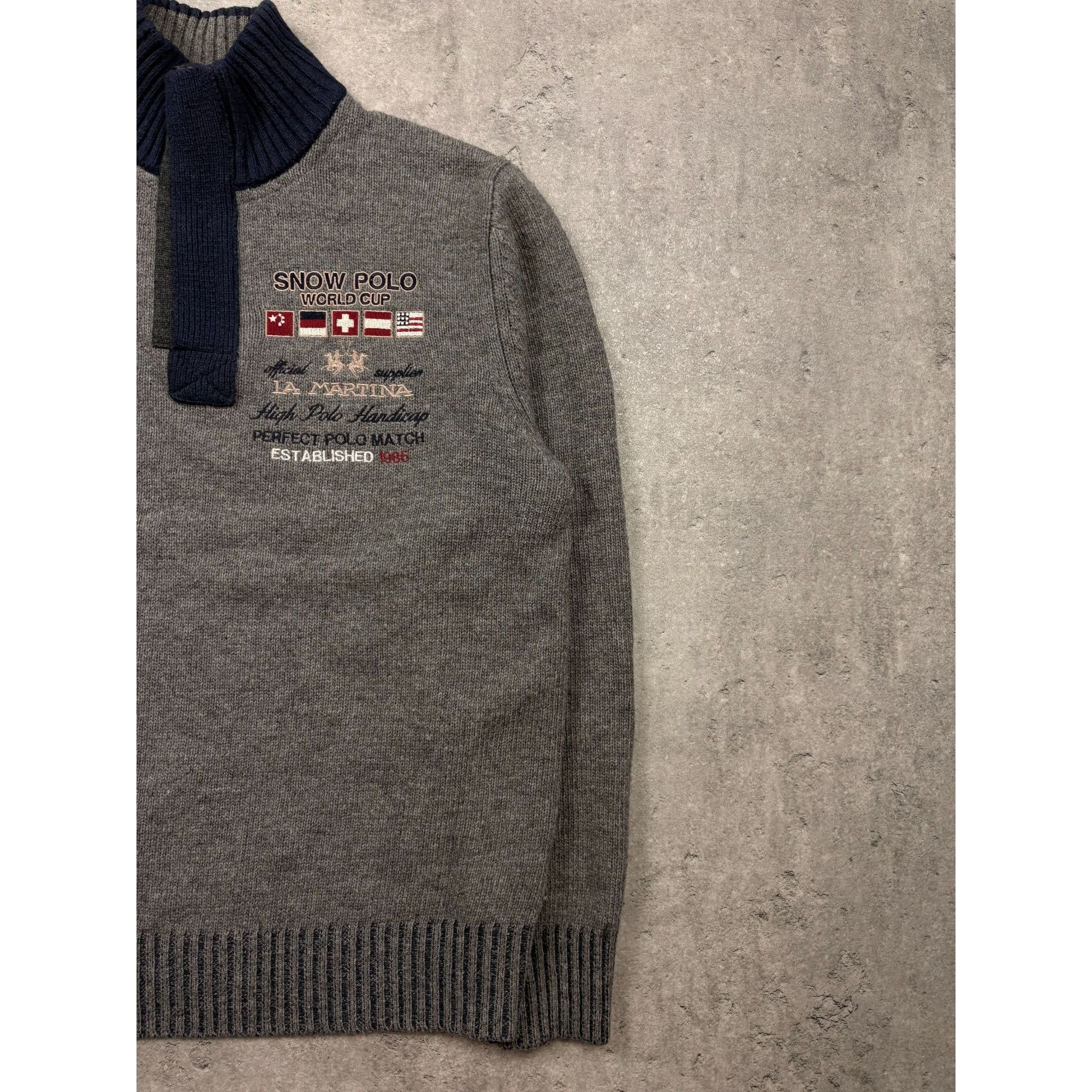 La Martina ARCHIVAL LA Martina "Snow Polo World Cup" Quarter-Zip – Eli Size US S / EU 44-46 / 1 - 2 Thumbnail