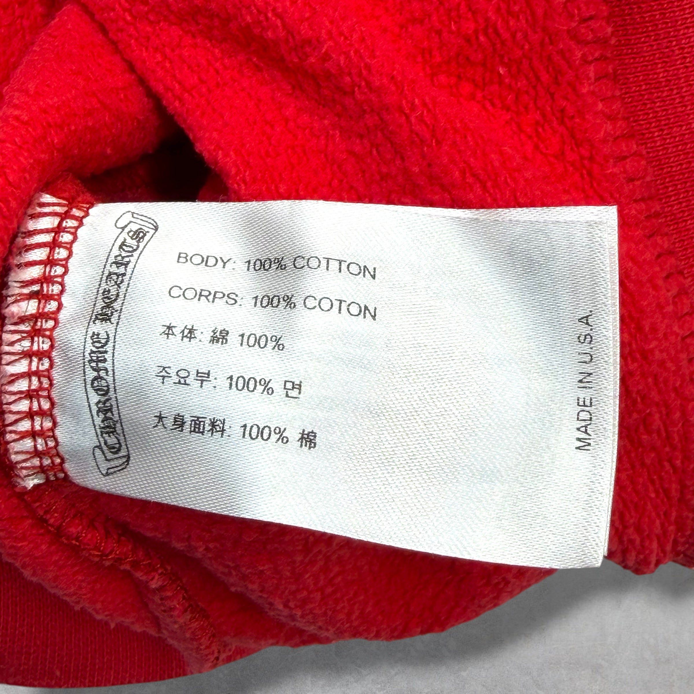 Chrome Hearts Chrome Hearts Red Scroll Logo Hoodie XXL Size US XXL / EU 58 / 5 - 5 Thumbnail