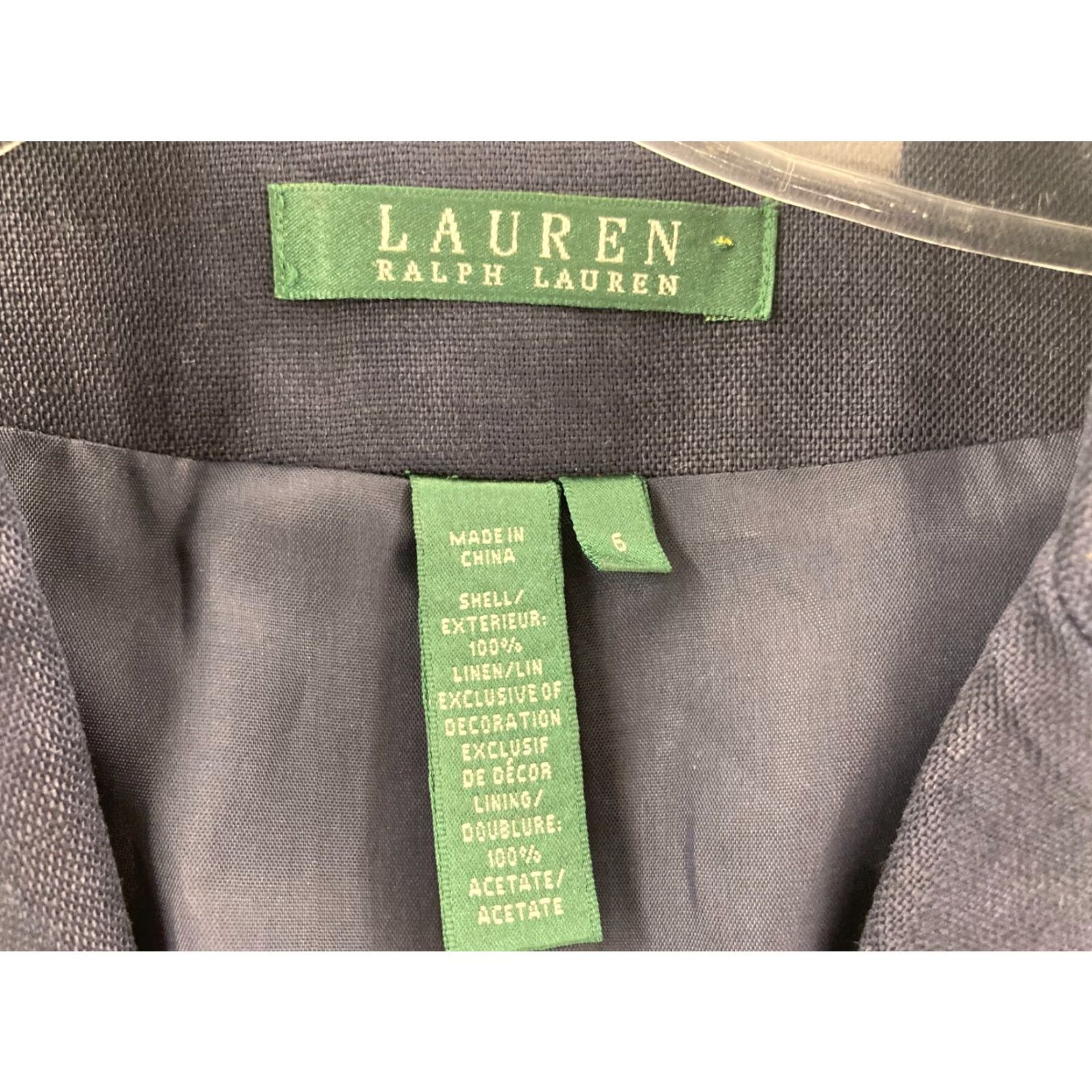 Ralph Lauren Lauren Ralph Lauren Jacket Womens 6 Blue Button Up Coat Shirt Jacket Blue Womens 6 Regular XS-XXL not included Size M / US 6-8 / IT 42-44 - 2 Thumbnail