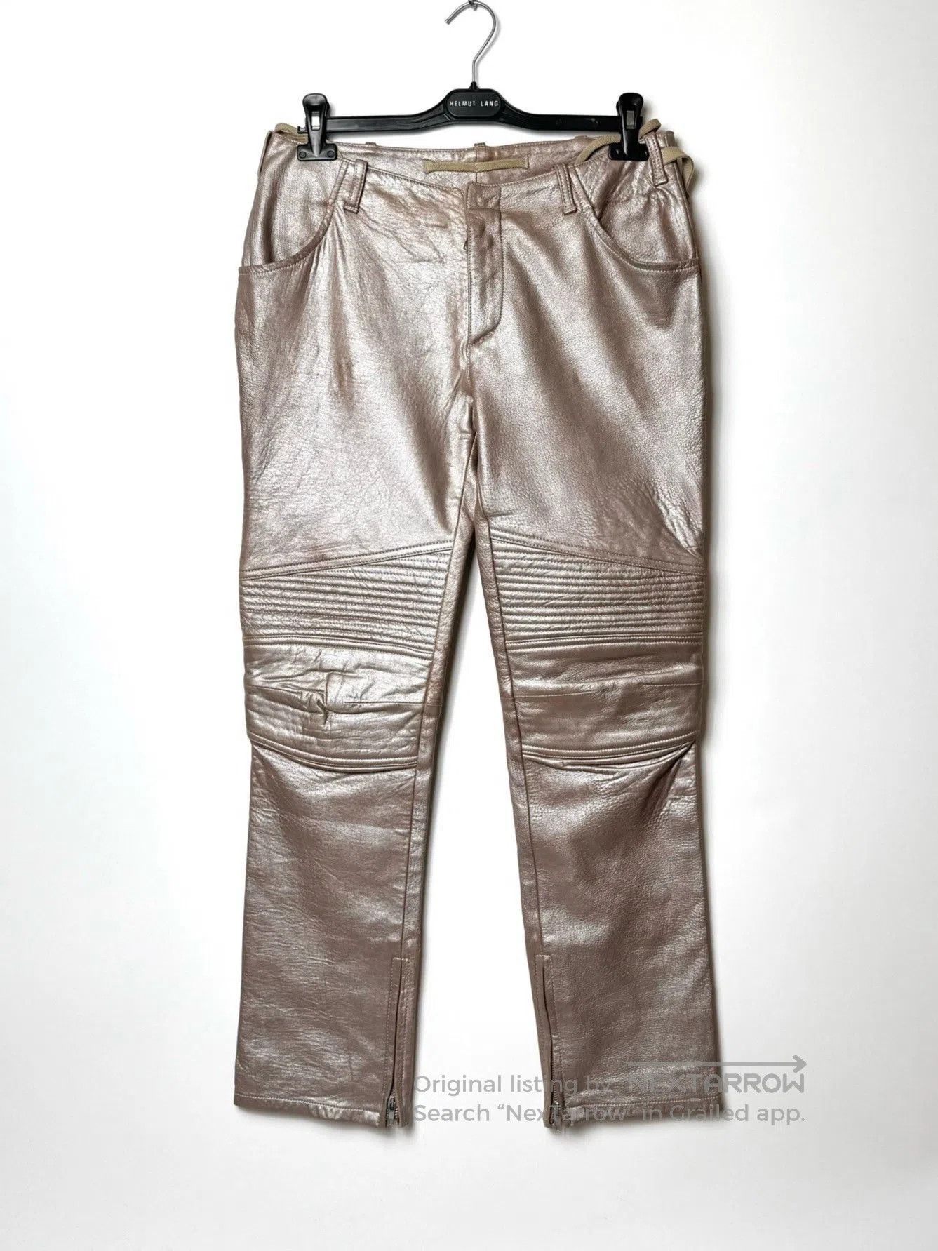 Helmut Lang Helmut Lang 1999 Astro Leather Pants. Size US 26 / EU 42 - 1 Thumbnail
