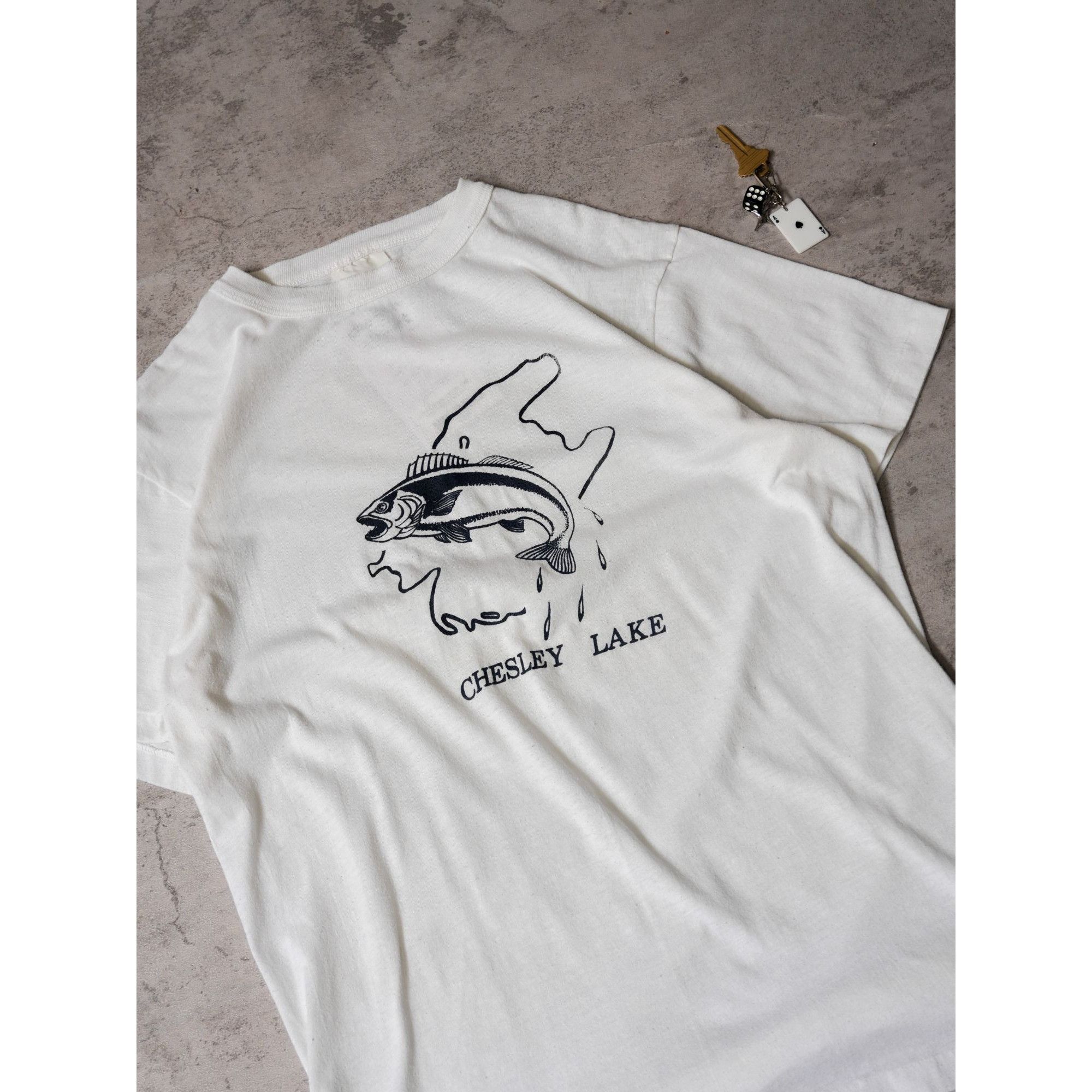 Other Vintage 80s Chelsey Lake Fish Single Stitch T Size US L / EU 52-54 / 3 - 2 Thumbnail