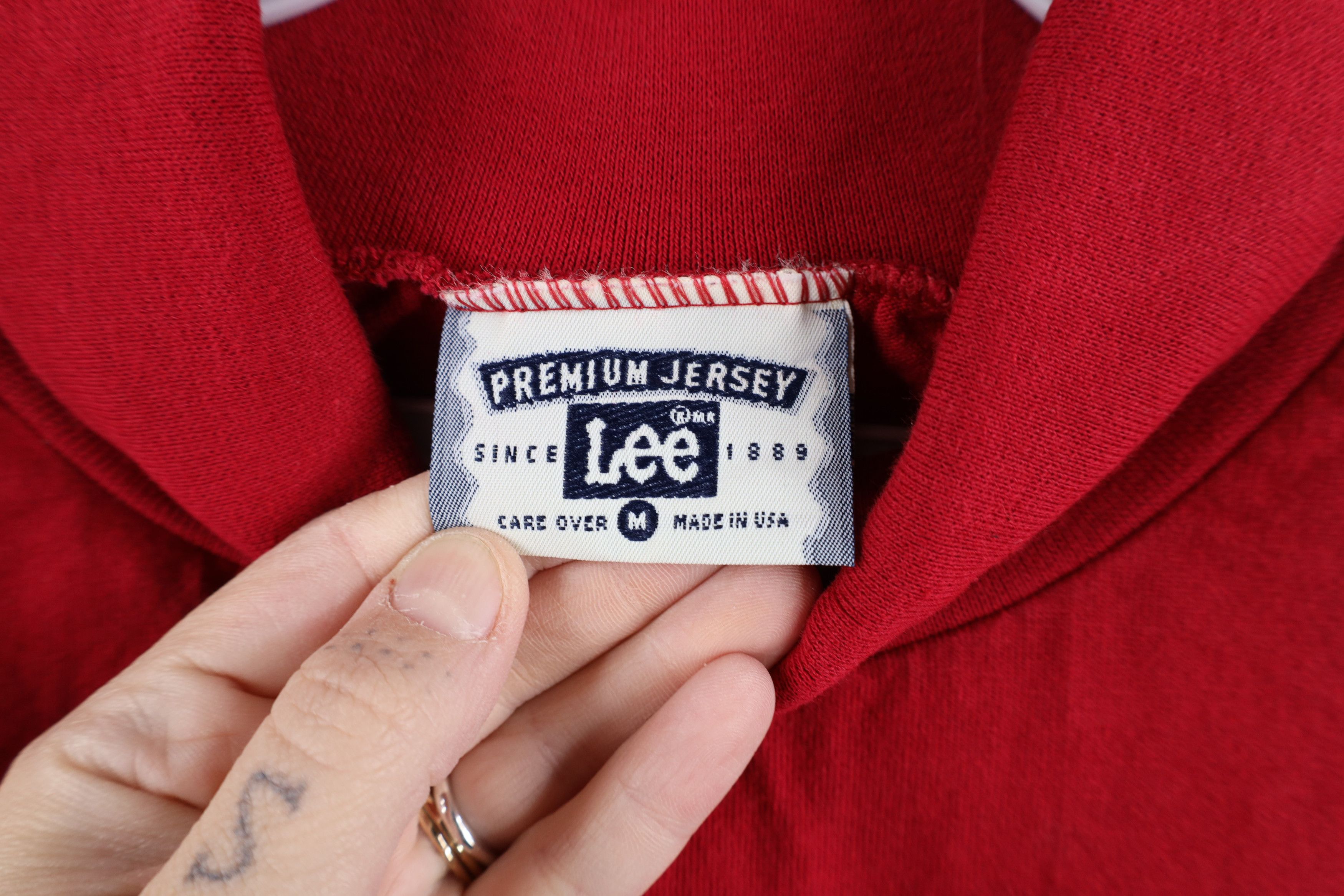Vintage Vintage 90s Streetwear Turtleneck T-Shirt Red Cotton USA Size US M / EU 48-50 / 2 - 8 Thumbnail