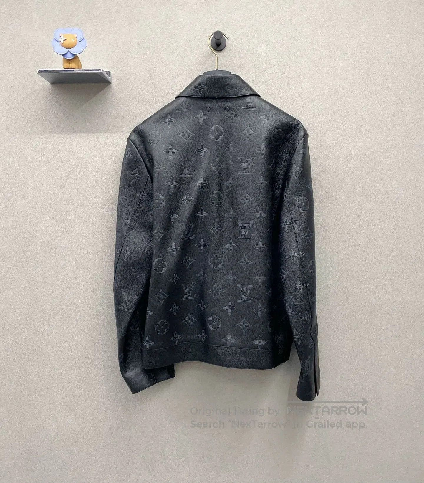 Louis Vuitton black logo print leather jacket size 46. Size US S / EU 44-46 / 1 - 2 Thumbnail