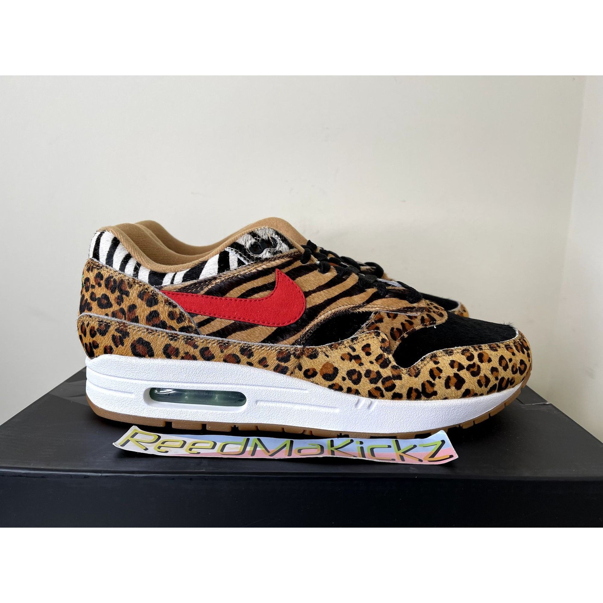 Nike Nike Air Max 1 DLX Atmos Animal Pack 2.0 2018 Mens 10.5us Size US 10.5 / EU 43-44 - 4 Thumbnail