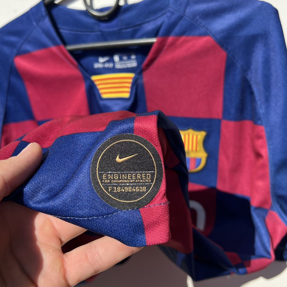 Nike Barcelona nike t shirt football soccer jersey Size US XL / EU 56 / 4 - 7 Thumbnail