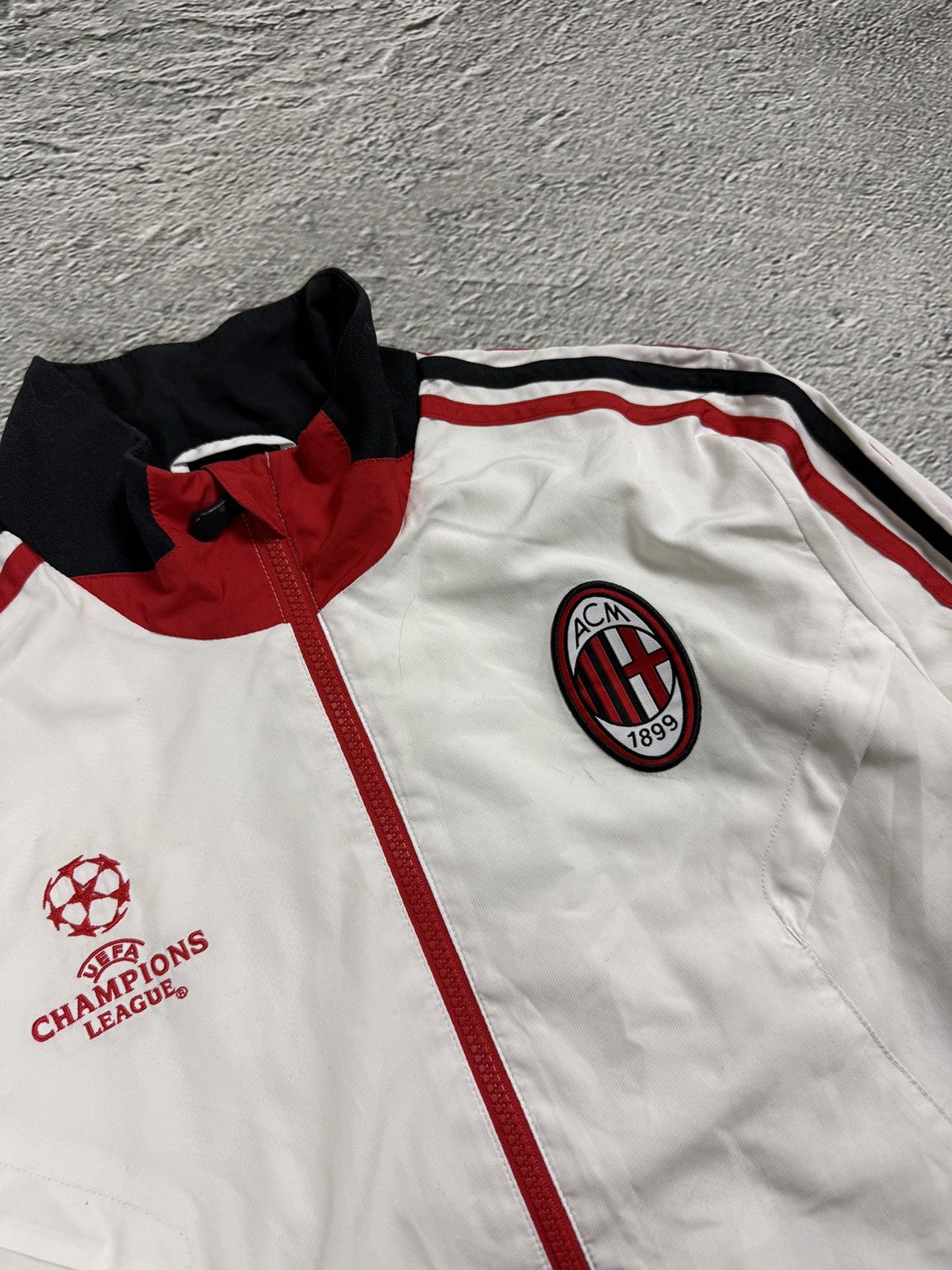 AC Milan Adidas tracksuit white Champions League