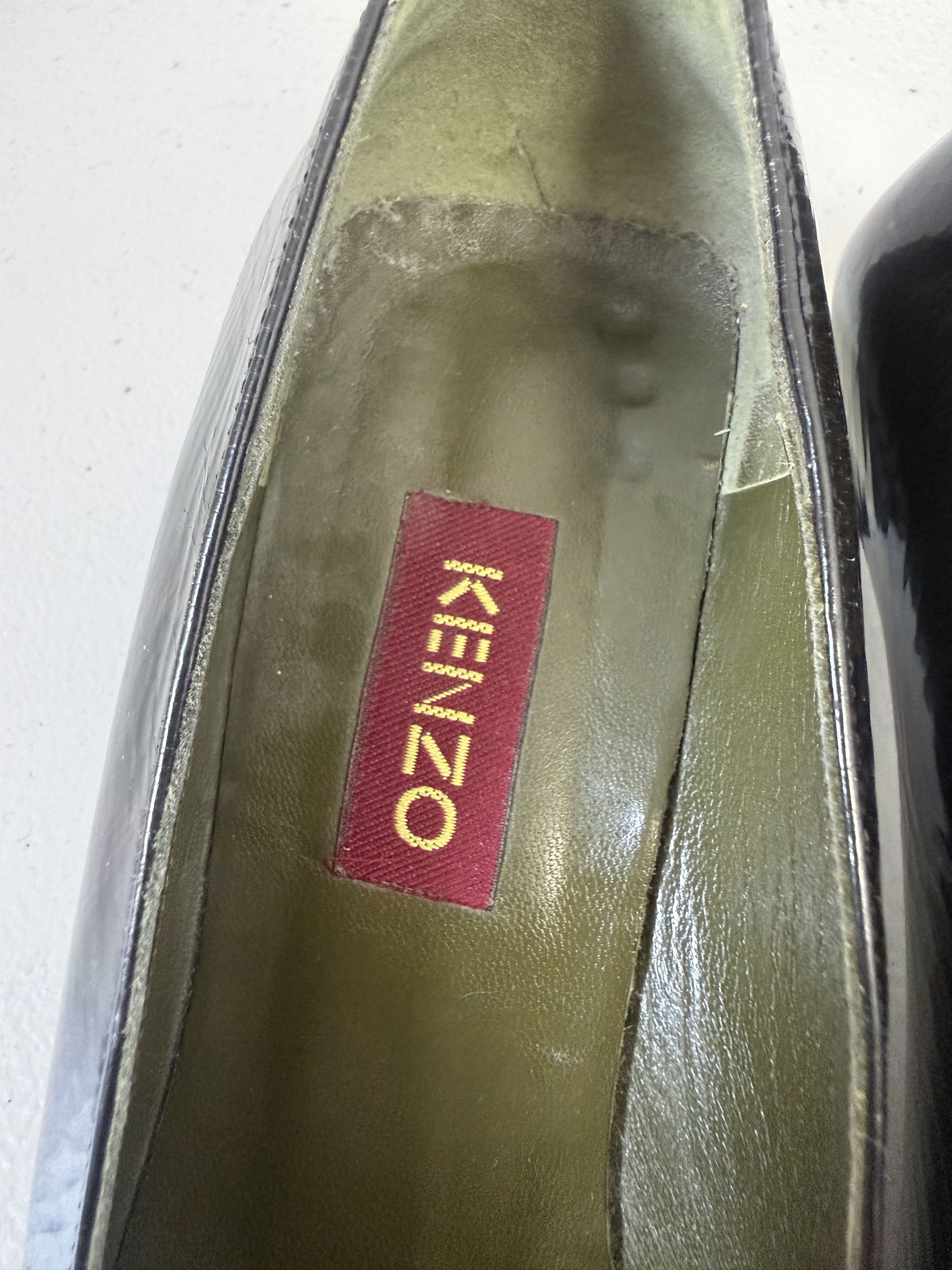 Kenzo Kenzo vintage heels square end checked rare Size US 8.5 / IT 38.5 - 4 Thumbnail