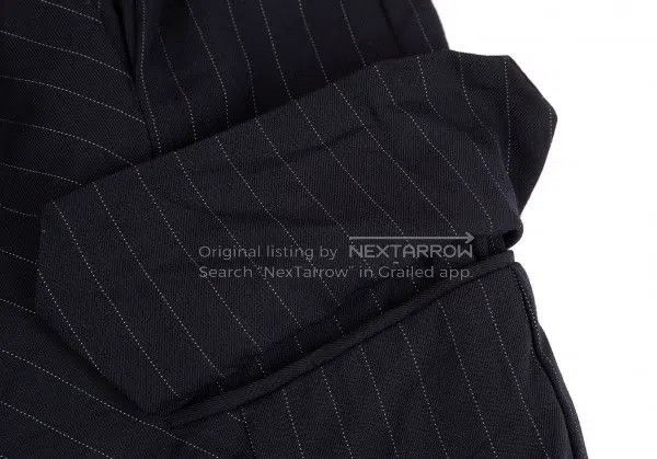 Comme des Garcons Comme des Garcons Dark Blue Retro Striped Long Blazer Size M / US 6-8 / IT 42-44 - 6 Thumbnail