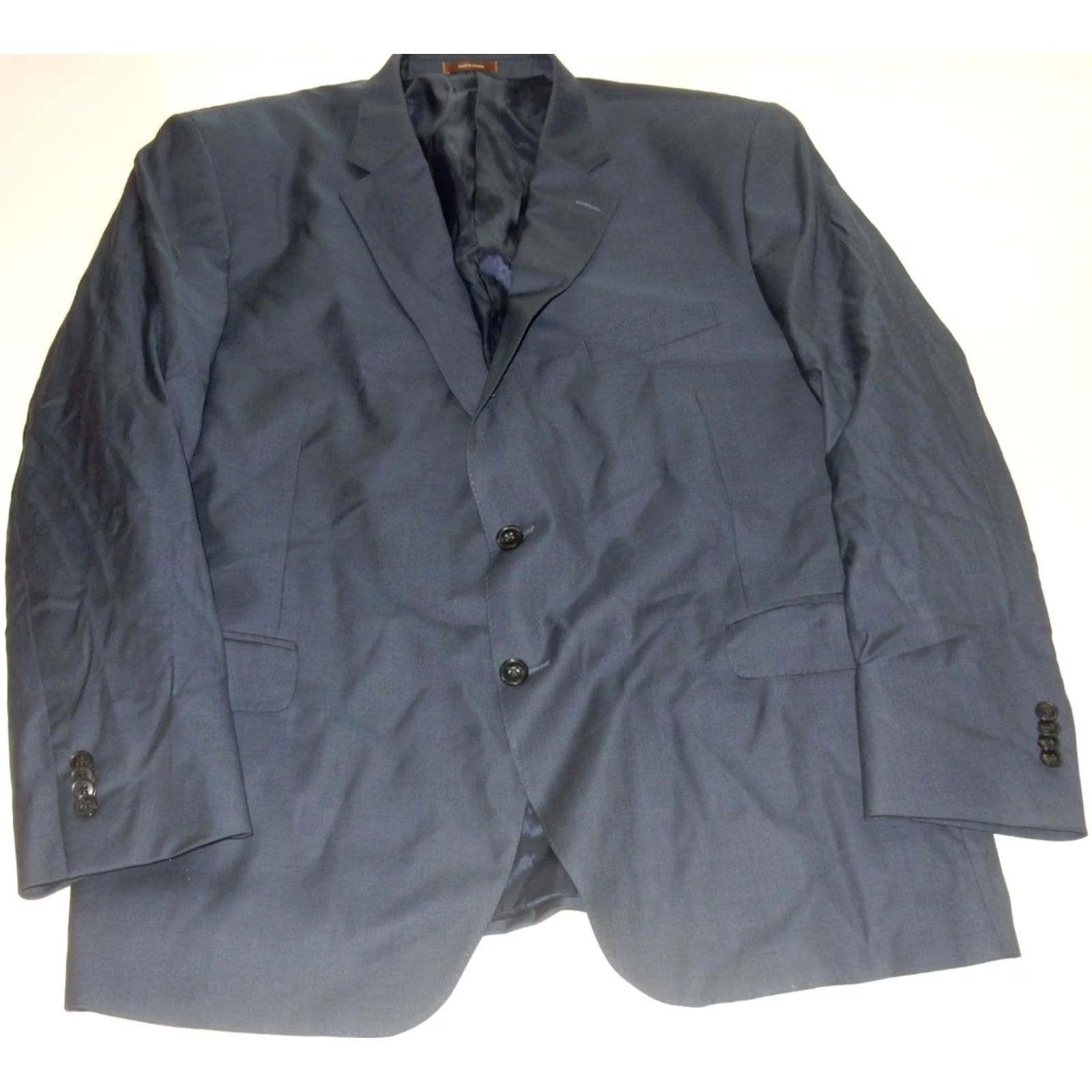 Peter Millar Peter Millar Blazer Sport Coat Size 50R Wool Solid Blue Mens Jacket Size 50R - 2 Thumbnail