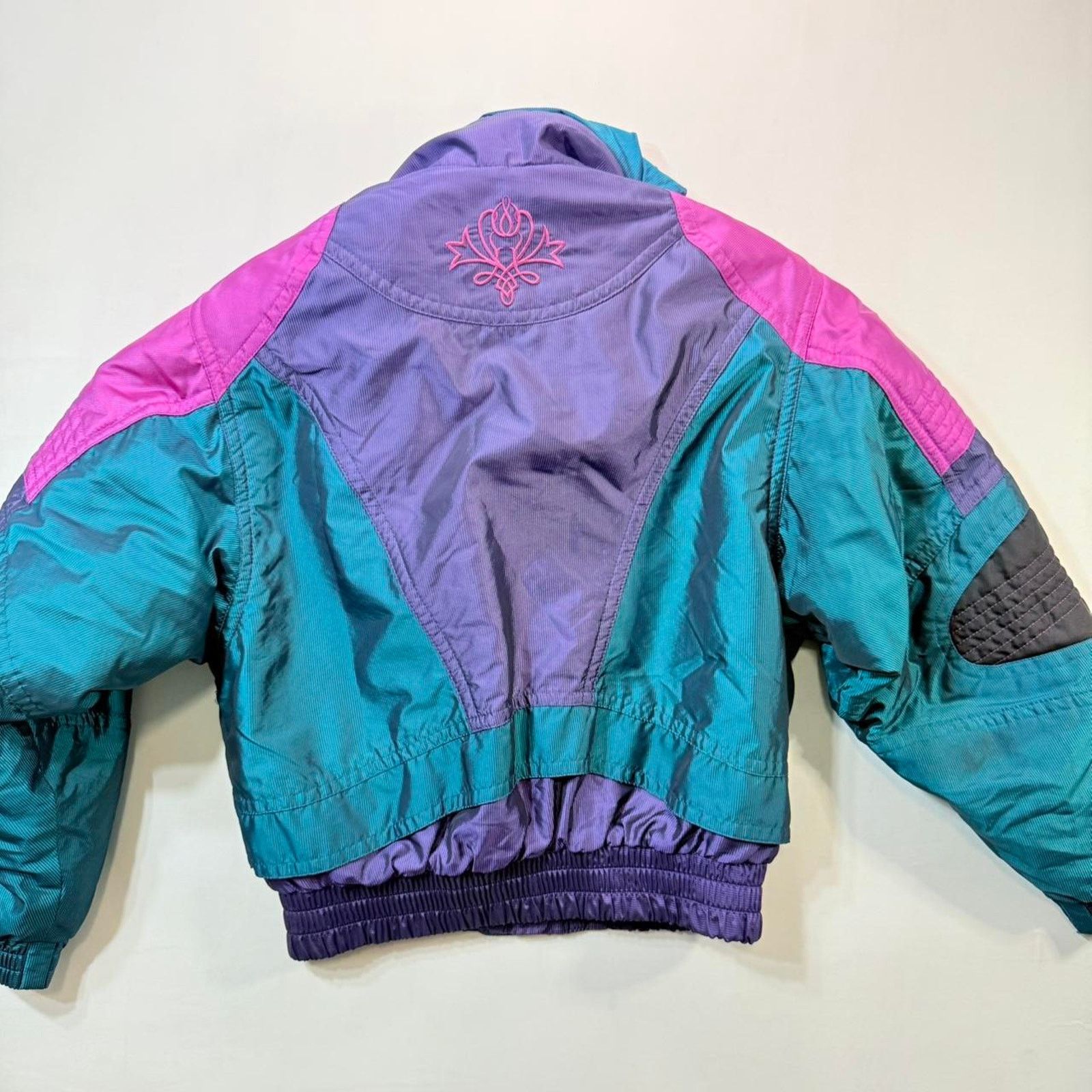 Descente 80s Descente ski jacket - blue and purple colour block Sz 6 Size M / US 6-8 / IT 42-44 - 5 Thumbnail