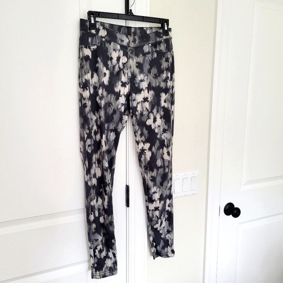 Vera Wang Simply Vera Vera Wang Ikat Floral Denim Legging Party Spring Size 30" / US 8 / IT 44 - 4 Thumbnail