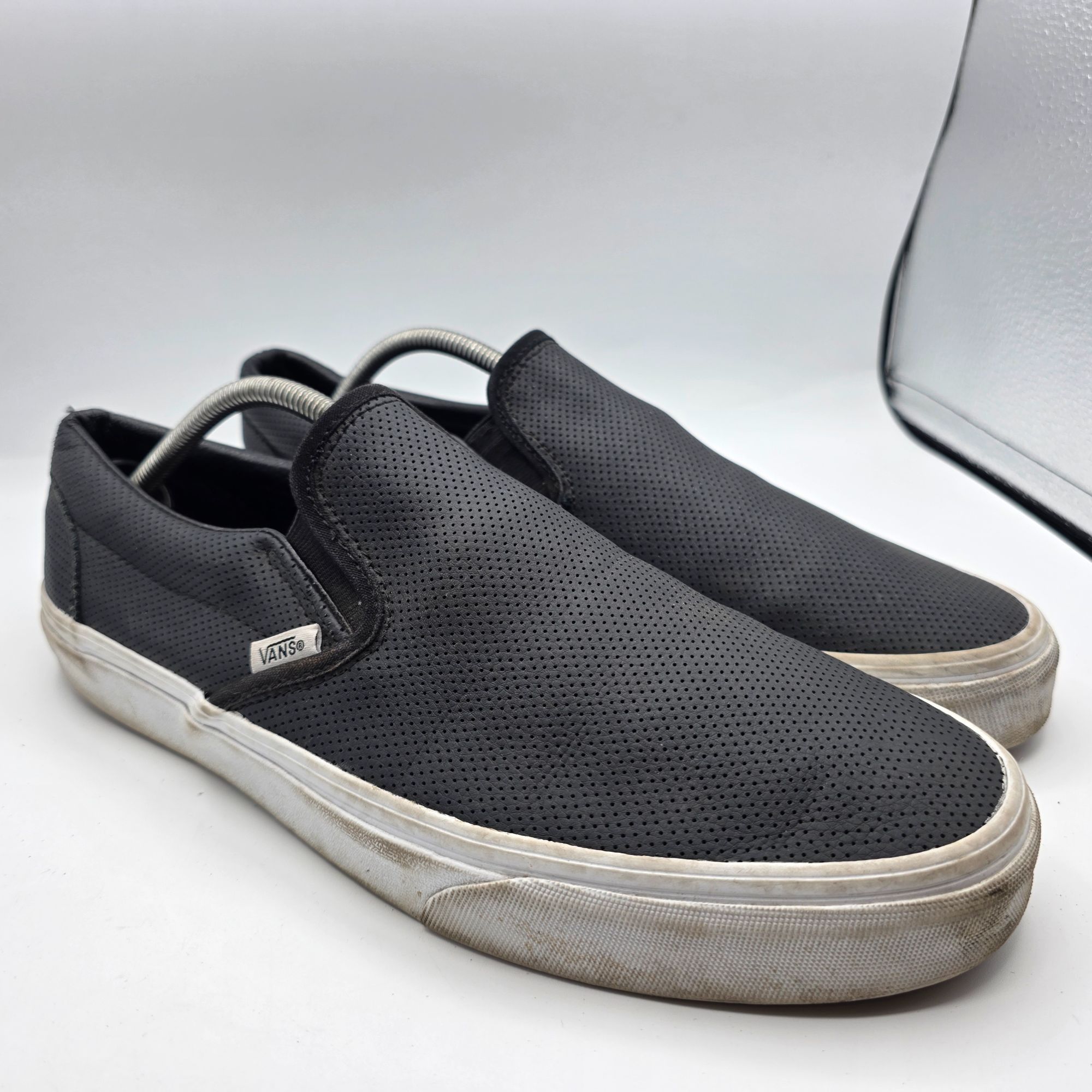 Vans Vans Classic Slip On Perforated Mens Shoes Size 12 Black Cas Size US 12 / EU 45 - 1 Thumbnail