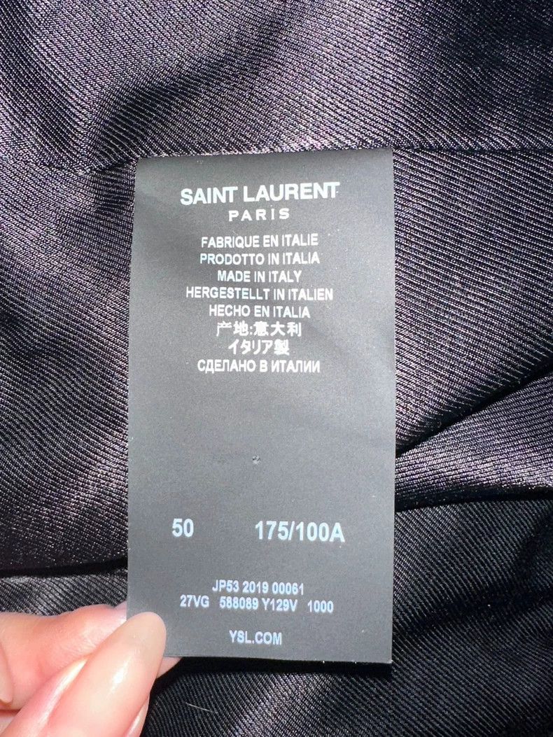 Saint Laurent Paris Black stand up collar jacket
