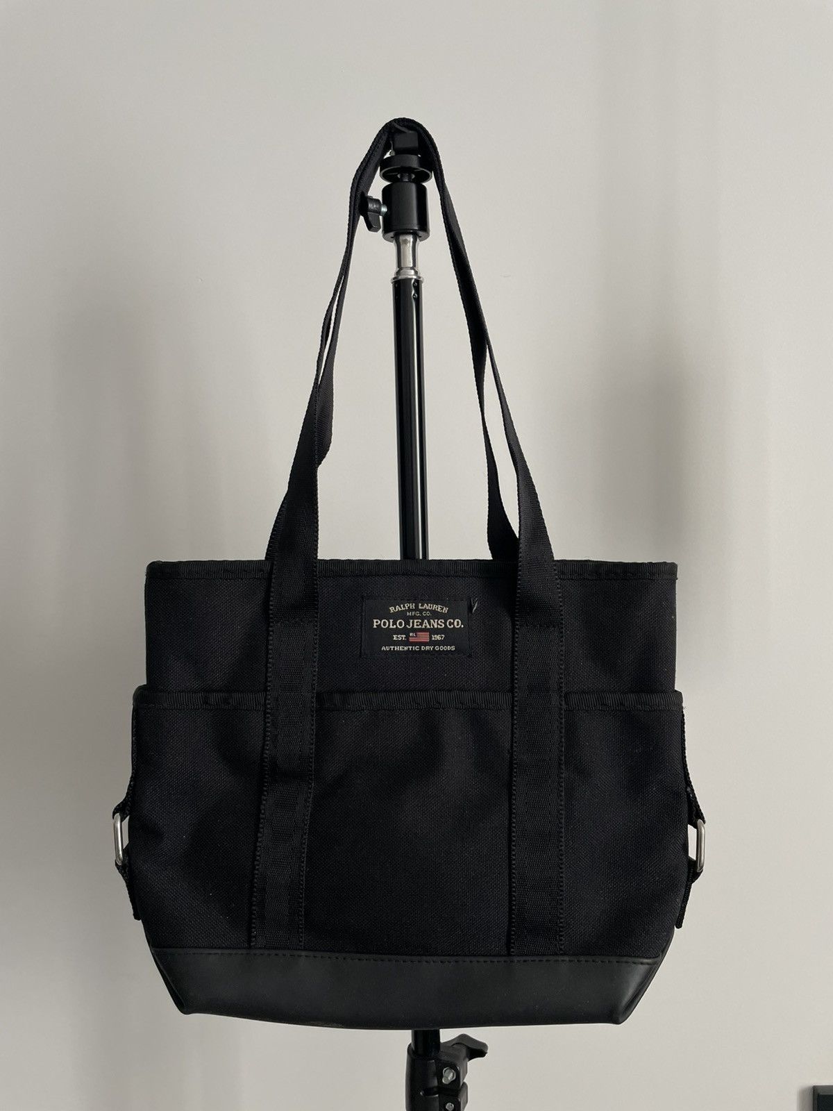 Polo Ralph Lauren Vintage Polo Ralph Lauren 00’s Tote Y2K Bag Black Nylon RARE Size ONE SIZE - 2 Thumbnail
