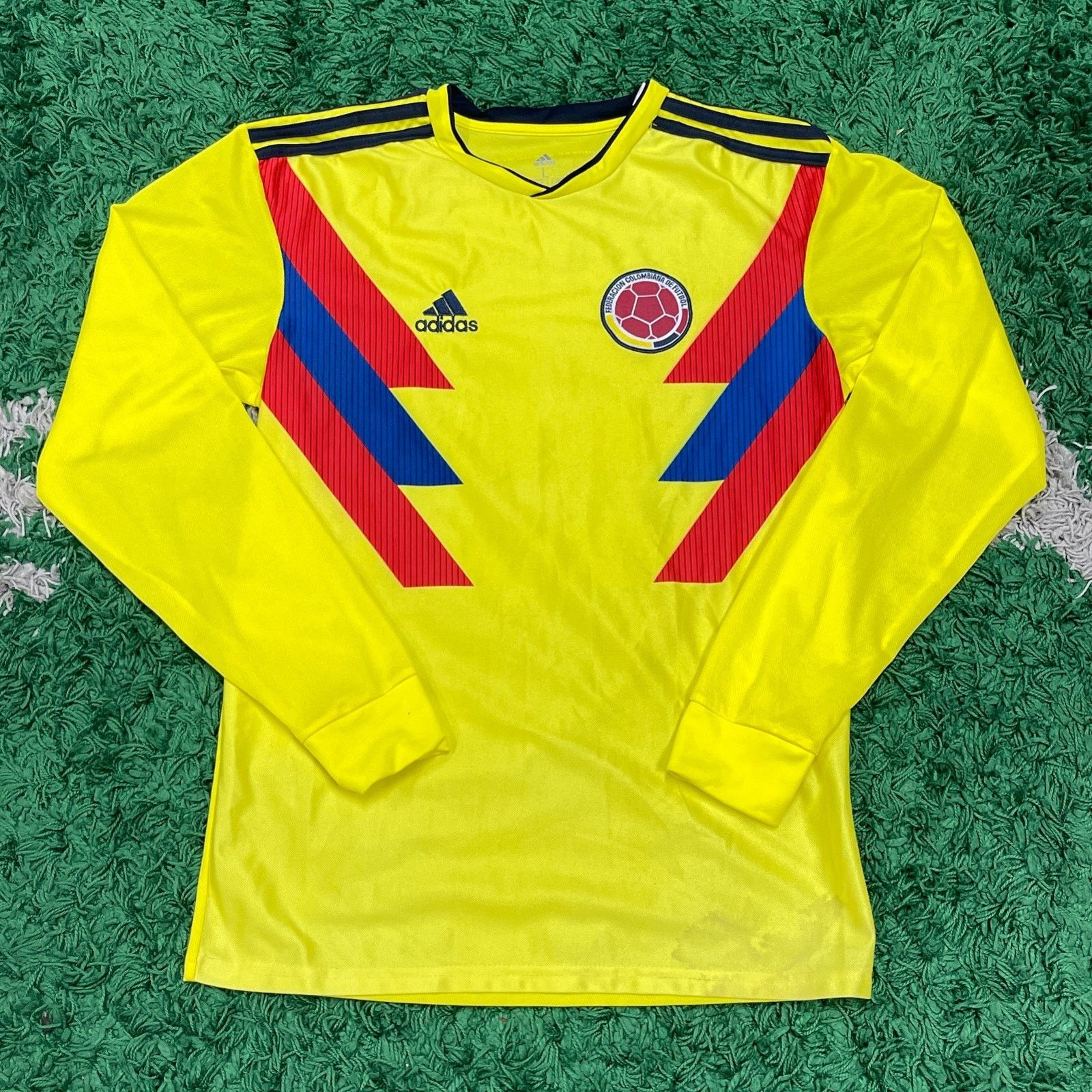 Adidas × Vintage Colombia 2018/2019 Adidas Home Football Soccer Jersey Size US L / EU 52-54 / 3 - 1 Thumbnail