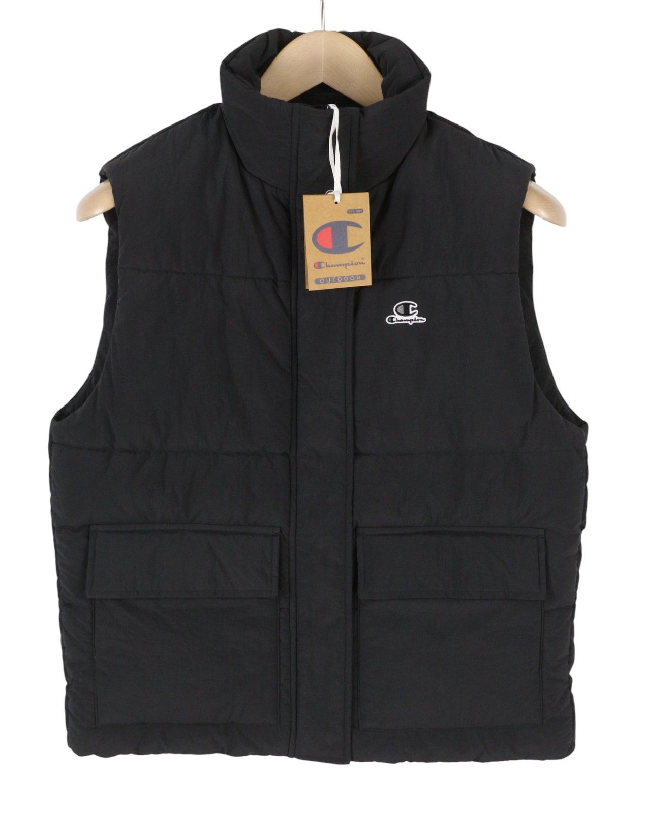 Champion XS Black Tech Fill Quilted High Neck Zip 88030 Size XS / US 0-2 / IT 36-38 - 4 Thumbnail