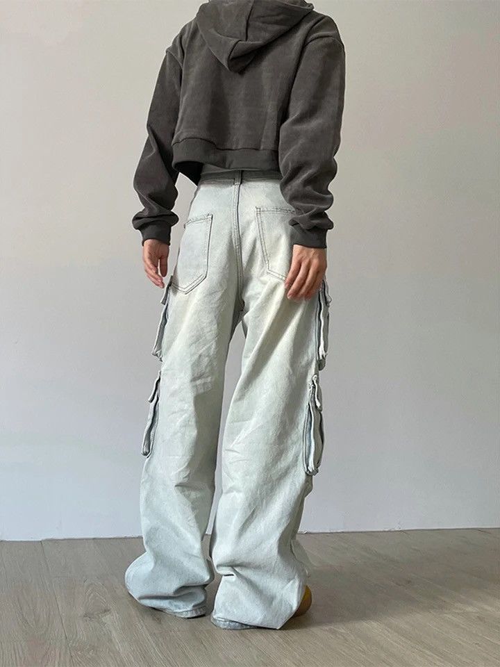 Jean × Vintage Retro Vintage Style Cargo Women Jeans Pants y2k Size 28" / US 6 / IT 42 - 6 Thumbnail