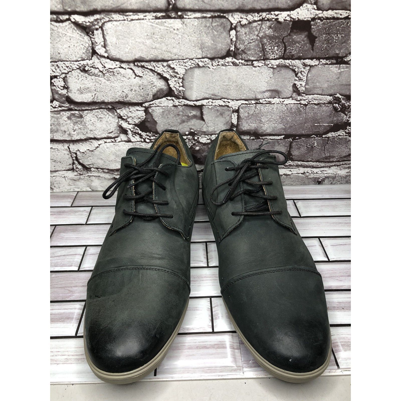 Florsheim Florsheim Blue Leather Cap Toe Lace Up Oxfords Casual Shoes Size US 12 / EU 45 - 15 Thumbnail