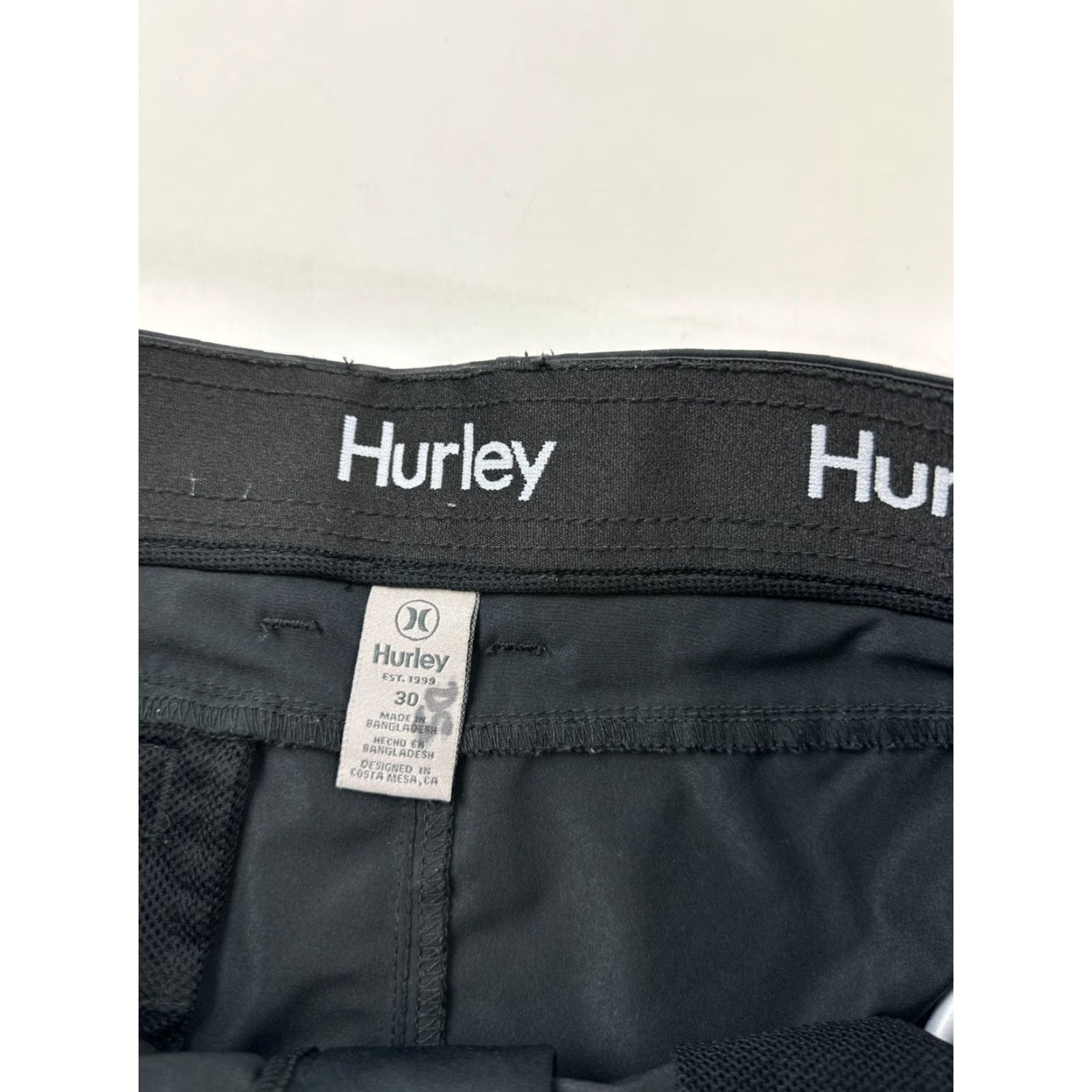 Hurley Hurley Pants Slim Black 30x32 Tech Stretch Pockets Straight Leg Mens Regular Front Flat Button Chino Casual Outdoor Autumn Spring Summer Winter Size US 30 / EU 46 - 6 Thumbnail