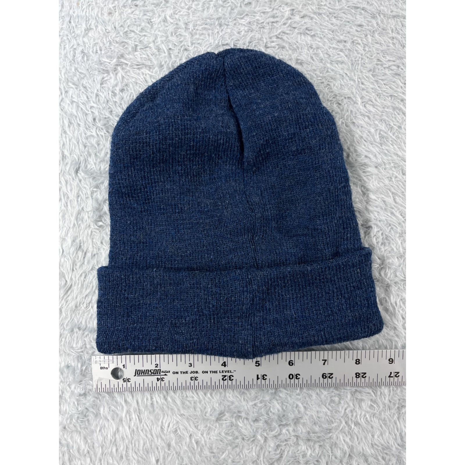 Vintage Quagga Accessories Beanie Adult One Size Blue Knit Acrylic Polyester Blend Hat Beanie Unisex Mens Womens Size ONE SIZE - 3 Thumbnail