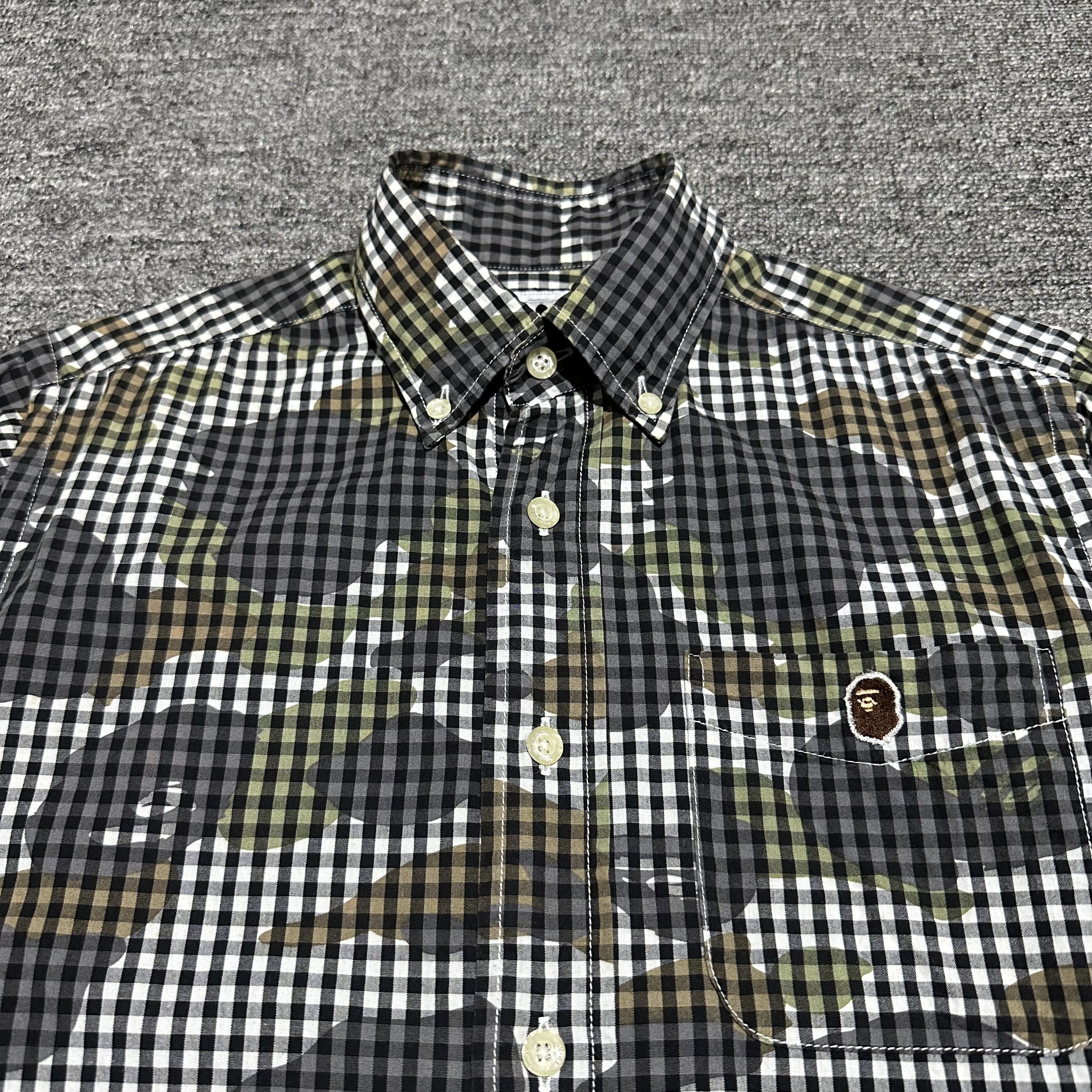 Bape Bape camo button up shirt Size US S / EU 44-46 / 1 - 2 Thumbnail