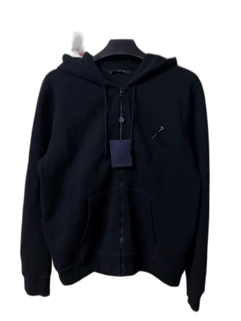 Louis Vuitton Louis Vuitton Black Hoodie with Tag Size US XL / EU 56 / 4 - 1 Thumbnail
