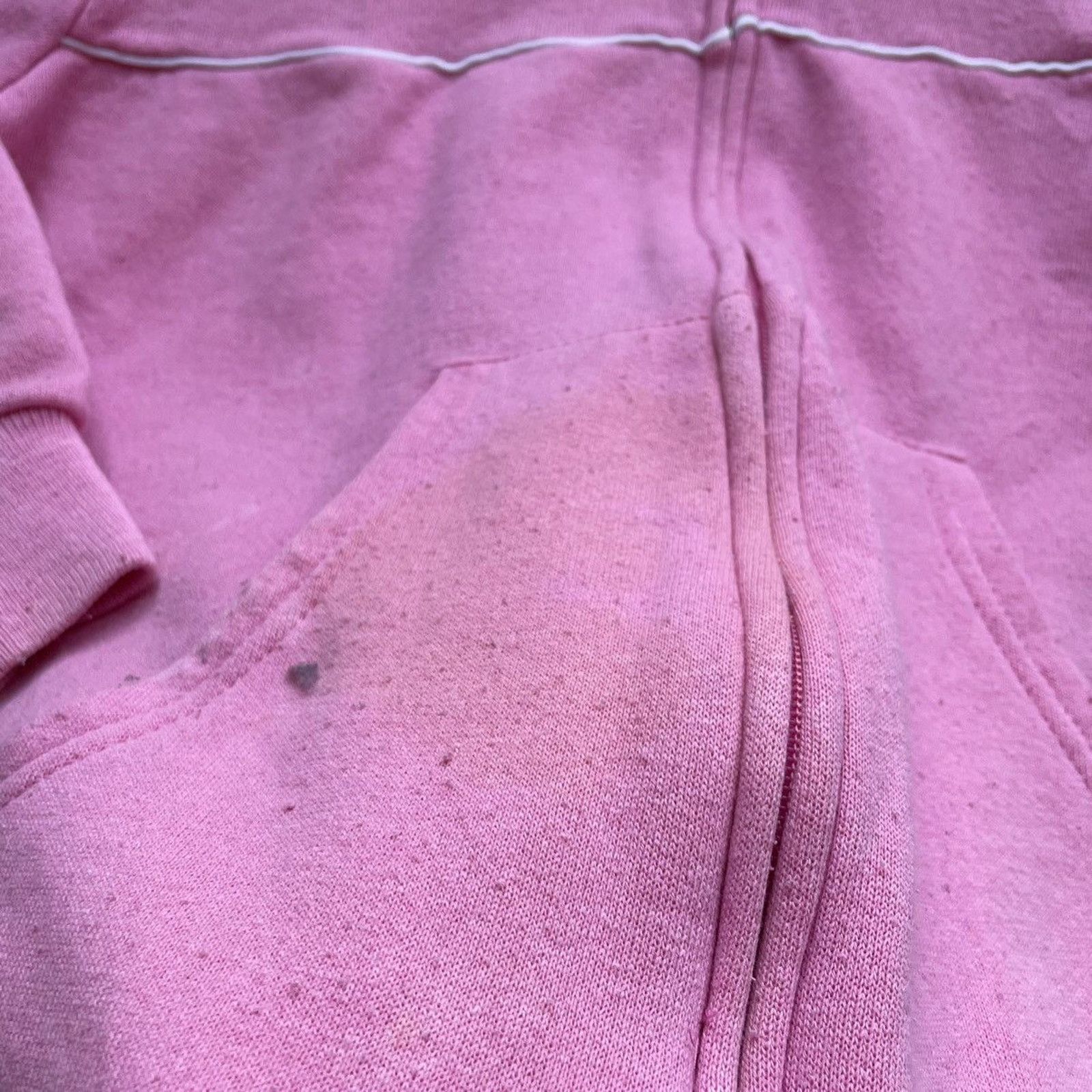 Nike × Vintage Vintage 90s Nike Embroidered Swoosh Hot Pink Zip Up Sweater Size M / US 6-8 / IT 42-44 - 3 Thumbnail