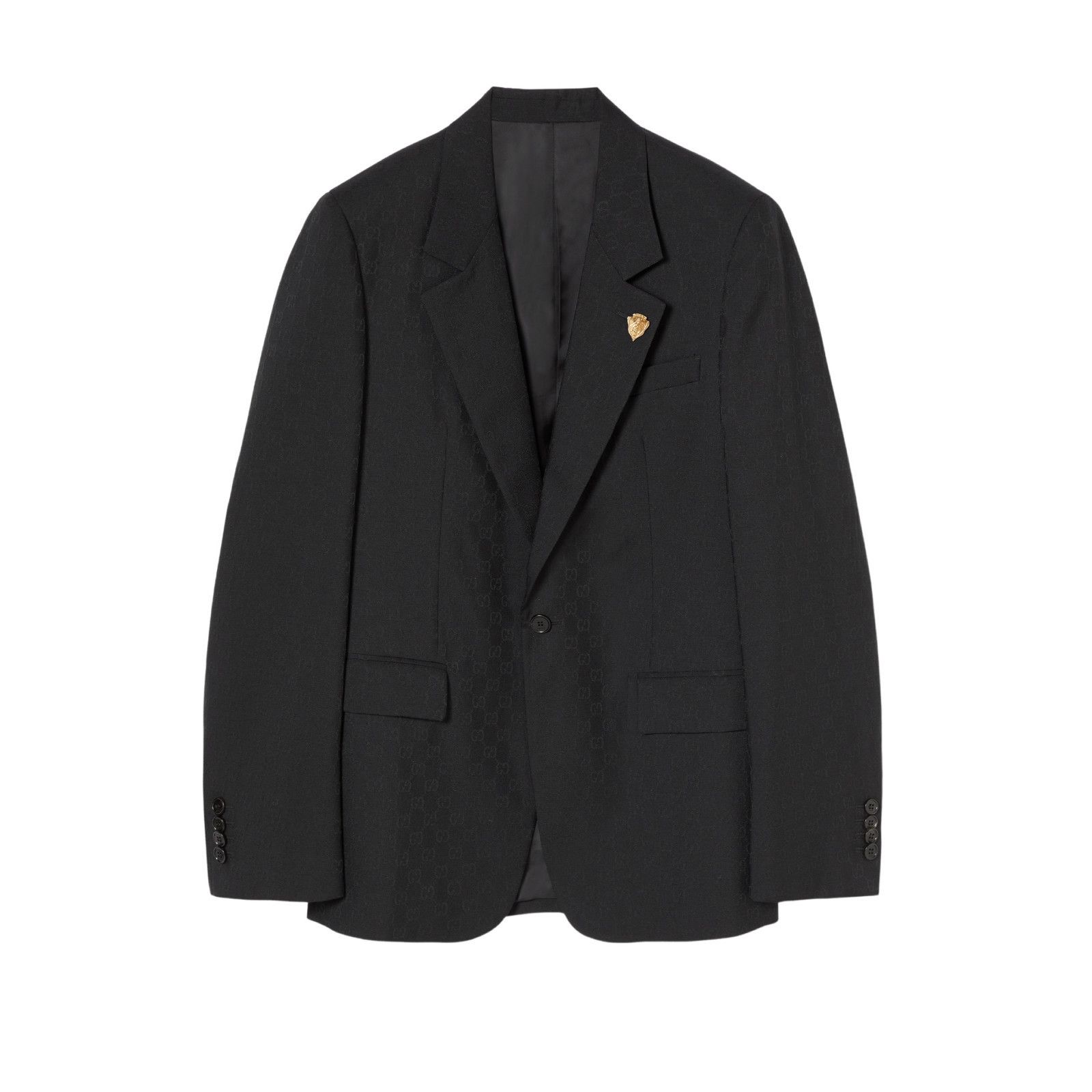 Gucci GUCCI $4000 Black GG Wool Jacket New & Authentic (Men's size Size US M / EU 48-50 / 2 - 1 Preview