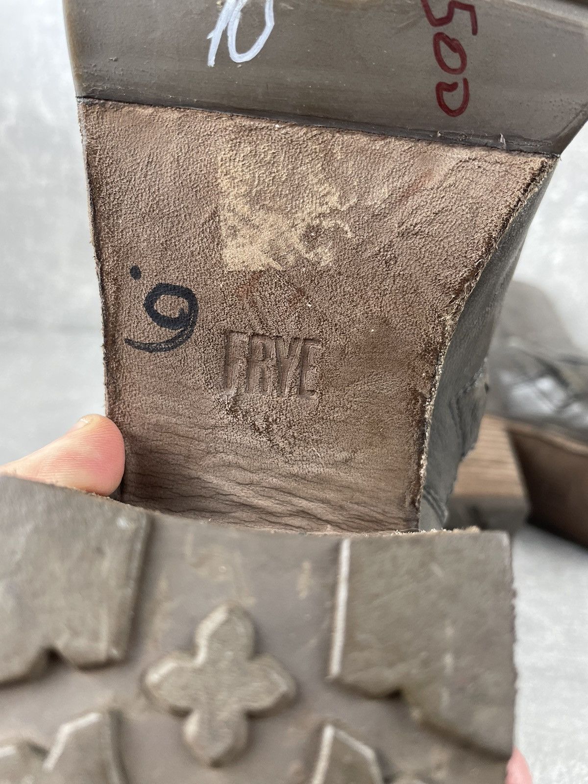 Frye FRYE Vintage Avant Garde Zip Olive Leather Boots Size US 11 / IT 41 - 8 Thumbnail