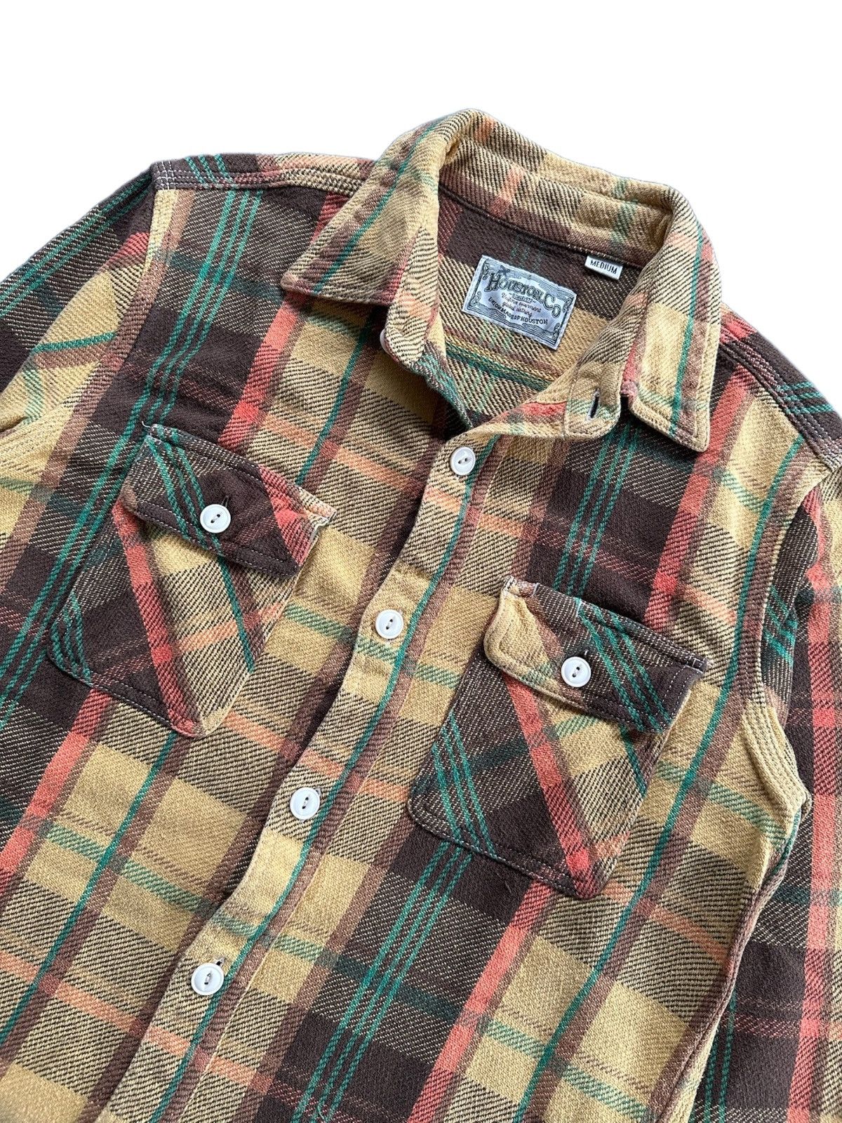 Japanese Brand Houston Co Union Made Flannel Shirt Size US M / EU 48-50 / 2 - 2 Thumbnail