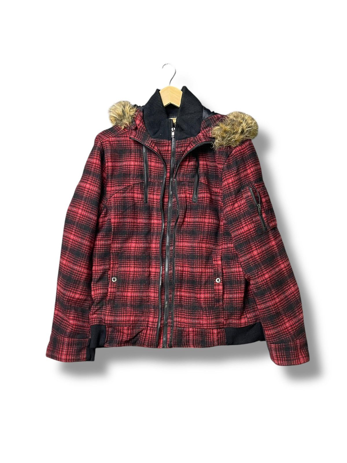 If Six Was Nine × Japanese Brand × Le Grande Bleu (L.G.B.) Punk Create Barefoot Flannel Hooded Jacket (49) Size US L / EU 52-54 / 3 - 1 Thumbnail