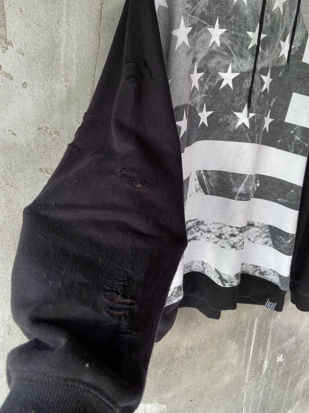 Hysteric Glamour × If Six Was Nine × Japanese Brand B ONE SOUL DISTRESSED HOODIE AMERICAN FLAG Size US L / EU 52-54 / 3 - 8 Thumbnail