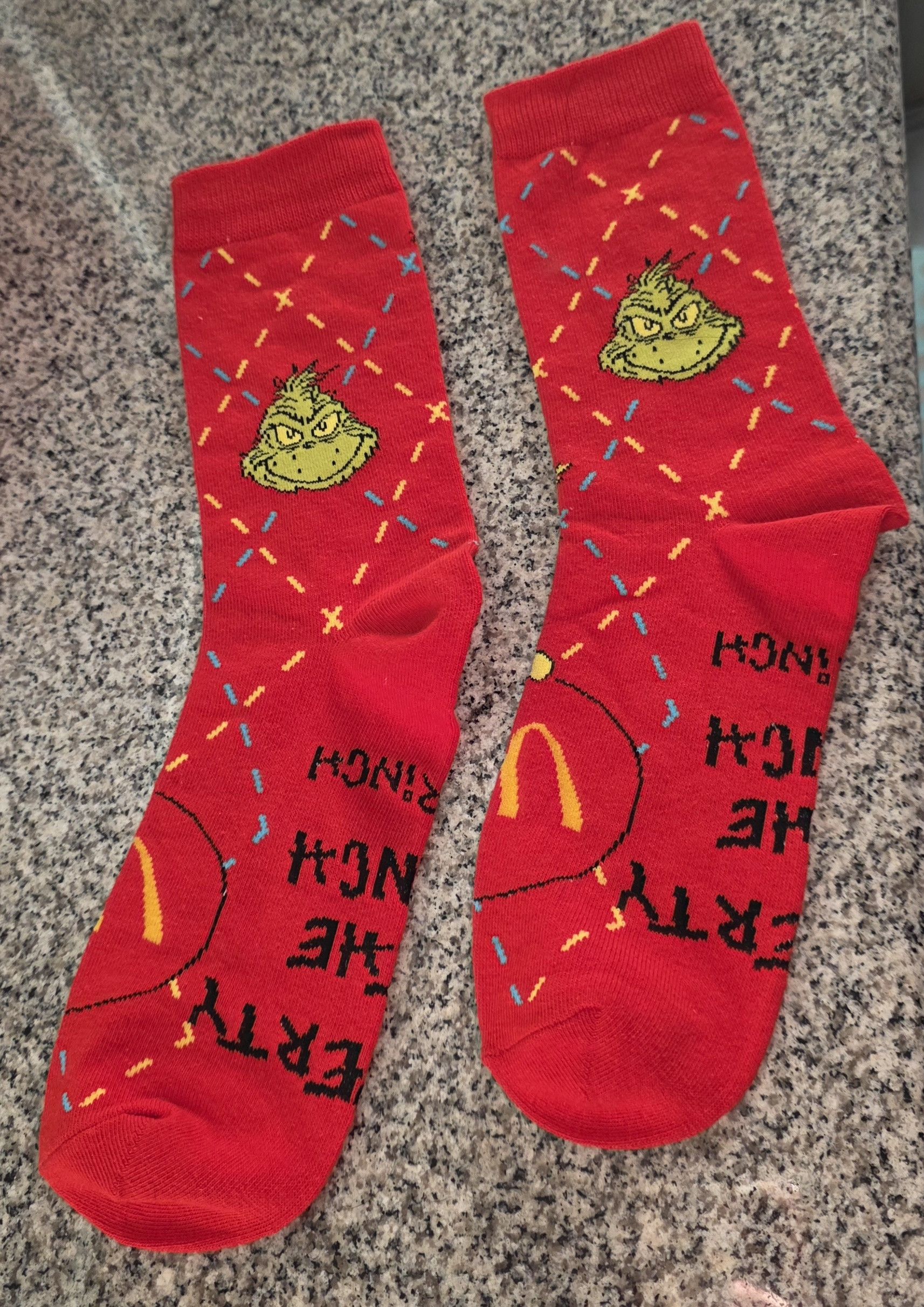Other NWOT McDonald's Grinch Happy Meal Red Socks Holiday 2025 Size ONE SIZE - 1 Thumbnail