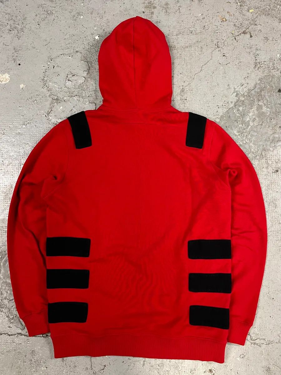 Givenchy × Vintage AW2017 Givenchy Black Padded Red Contemporary Hoodie by Riccardo Tisci Size US M / EU 48-50 / 2 - 2 Thumbnail