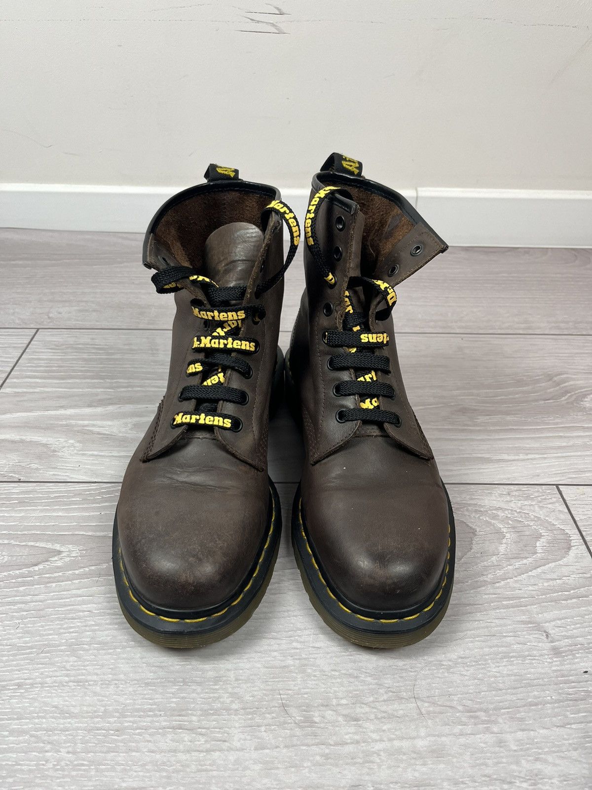 Dr. Martens Dr.Martens Brown Leather Hi Top Boots 10 US Size US 10 / EU 43 - 6 Thumbnail