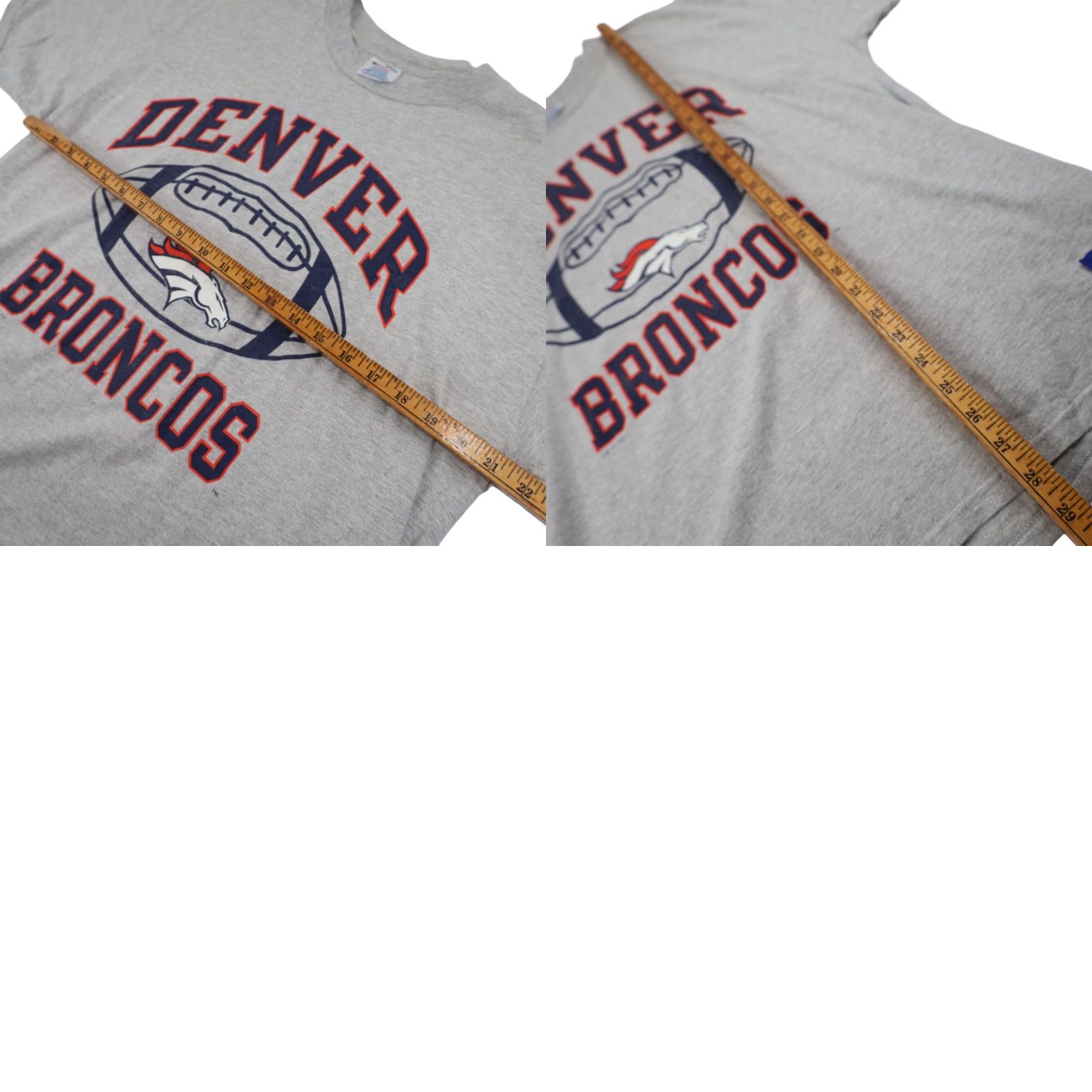 Champion VINTAGE Denver Broncos Champion T-Shirt Gray XL Mens Graphic 90s Size US XL / EU 56 / 4 - 8 Thumbnail