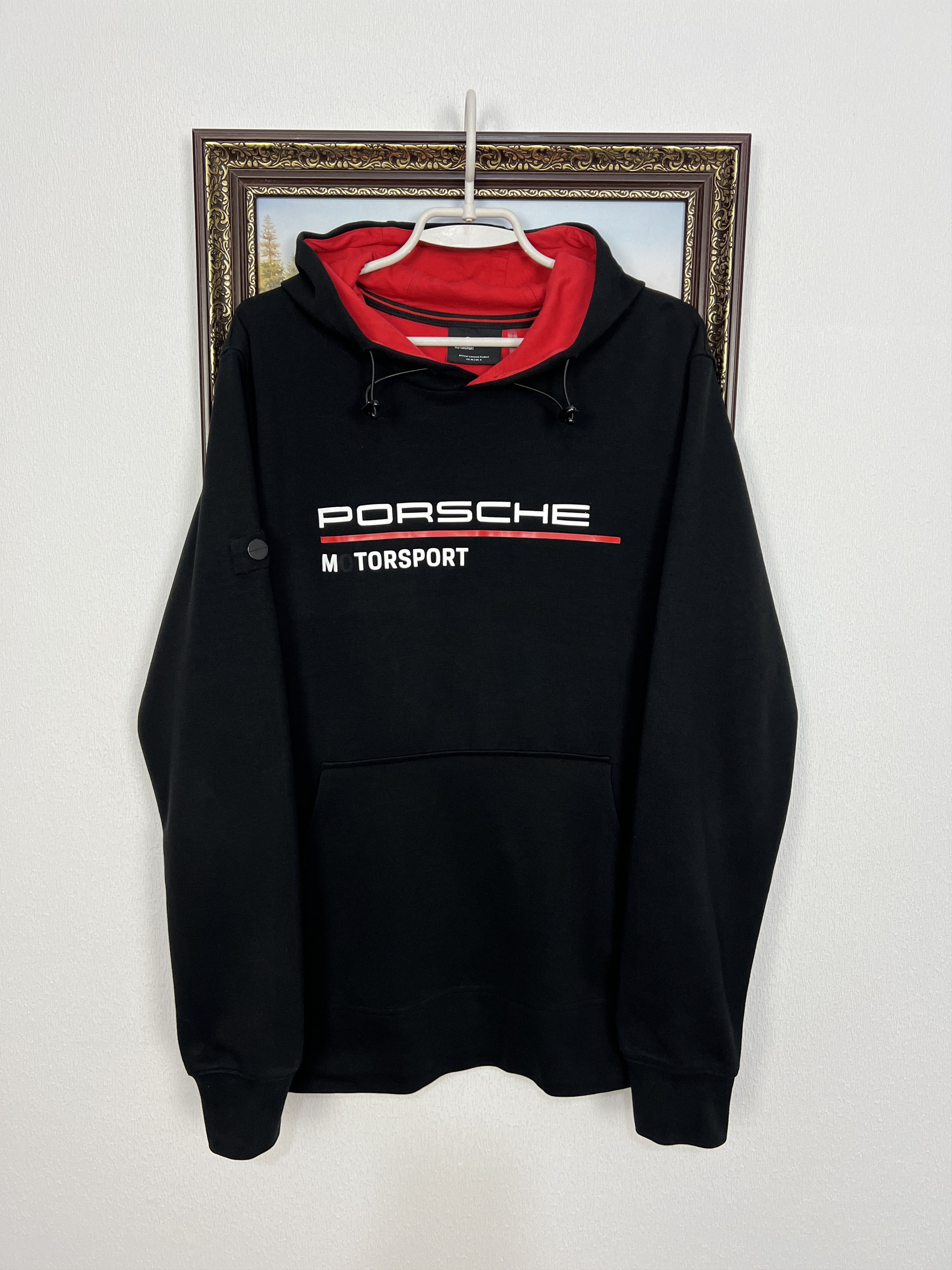 Porsche Hoodie Motorsport Over Print Jacket Warm Rare Hype