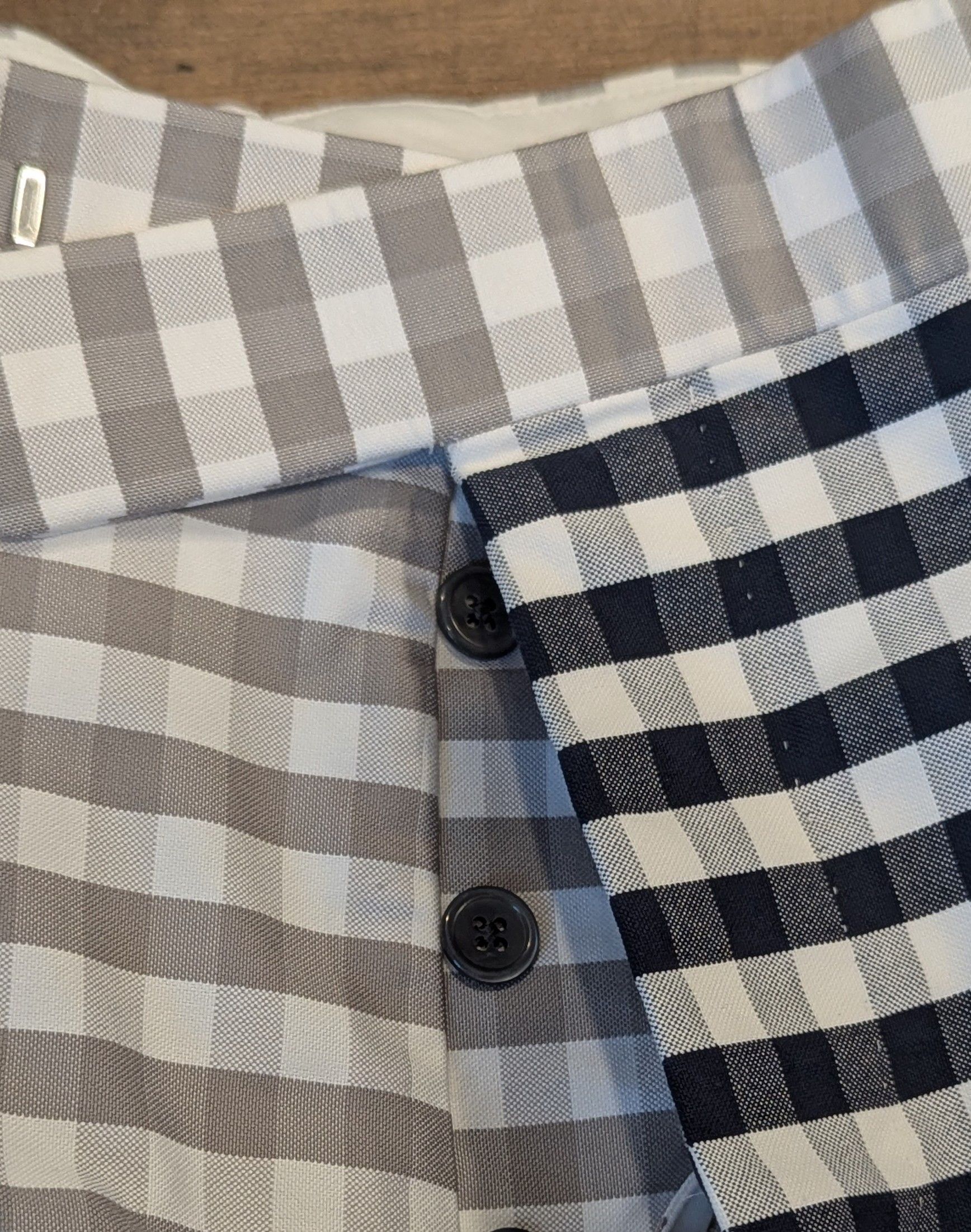 Thom Browne THOM BROWNE Gingham Check Cotton Shorts Gray Mix 2 - Medium Size US 32 / EU 48 - 2 Thumbnail