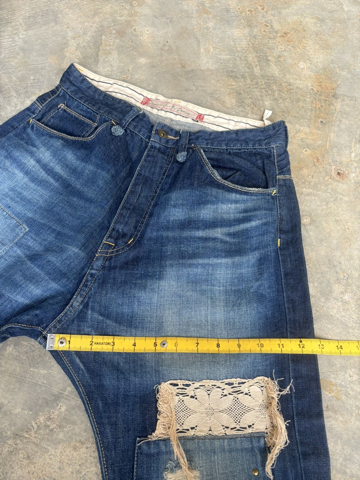 Hysteric Glamour Distressed Baloony and Bed Denim Japanese Style Jeans Size US 30 / EU 46 - 15 Thumbnail