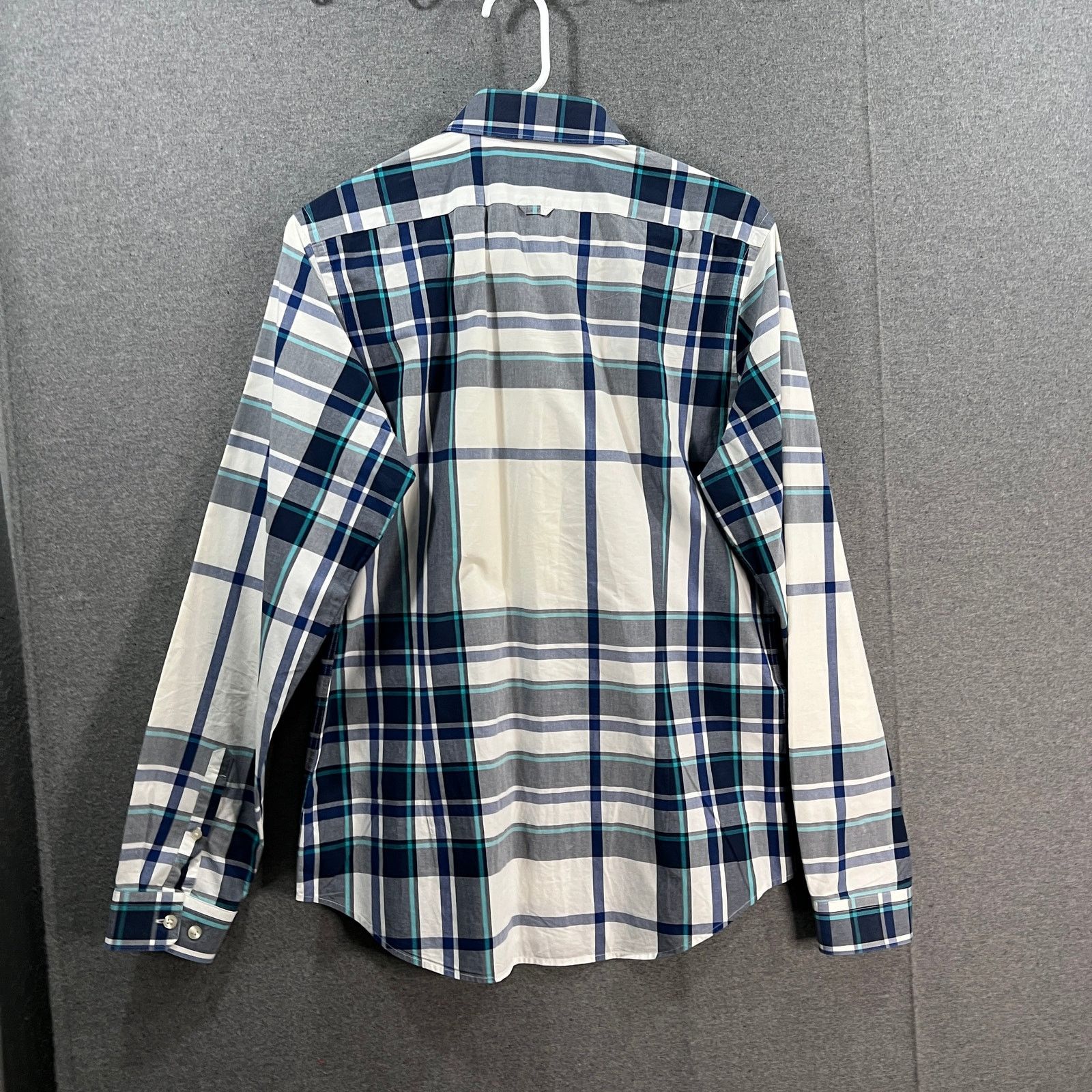 Express Express Men's Long-sleeve Button-up Shirt Blue Size Medium Size US M / EU 48-50 / 2 - 2 Thumbnail