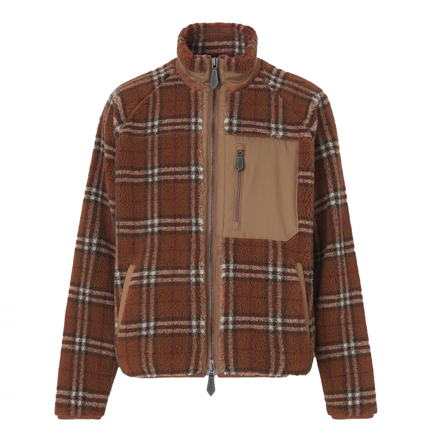 Burberry Burberry Check Panel Fleece Jacket Size US S / EU 44-46 / 1 - 1 Thumbnail