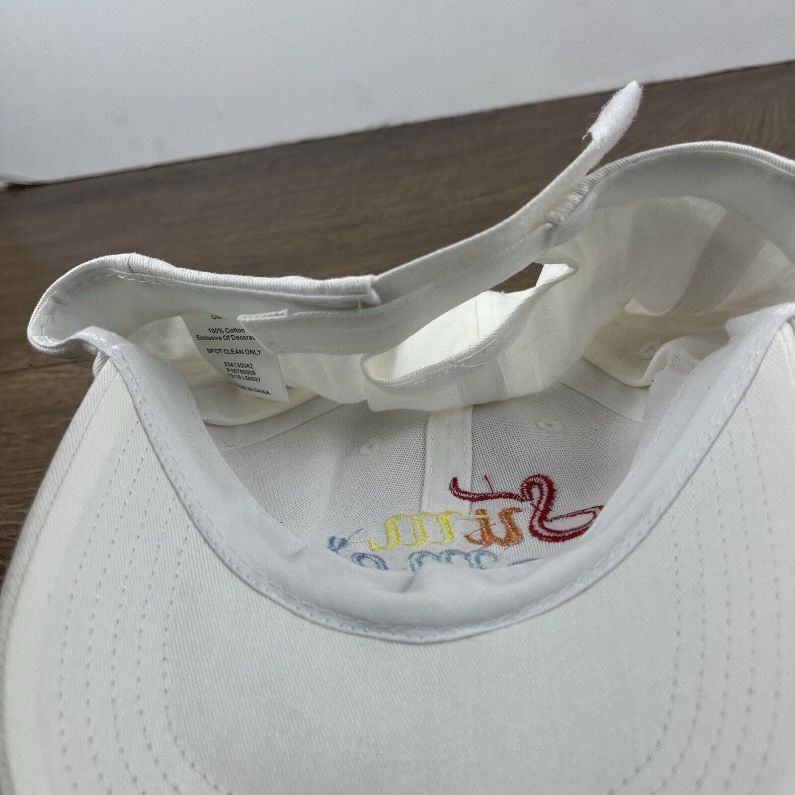 Other Summer Hat Summer Baseball Hat White Adjustable Hat White Ad Size ONE SIZE - 15 Thumbnail