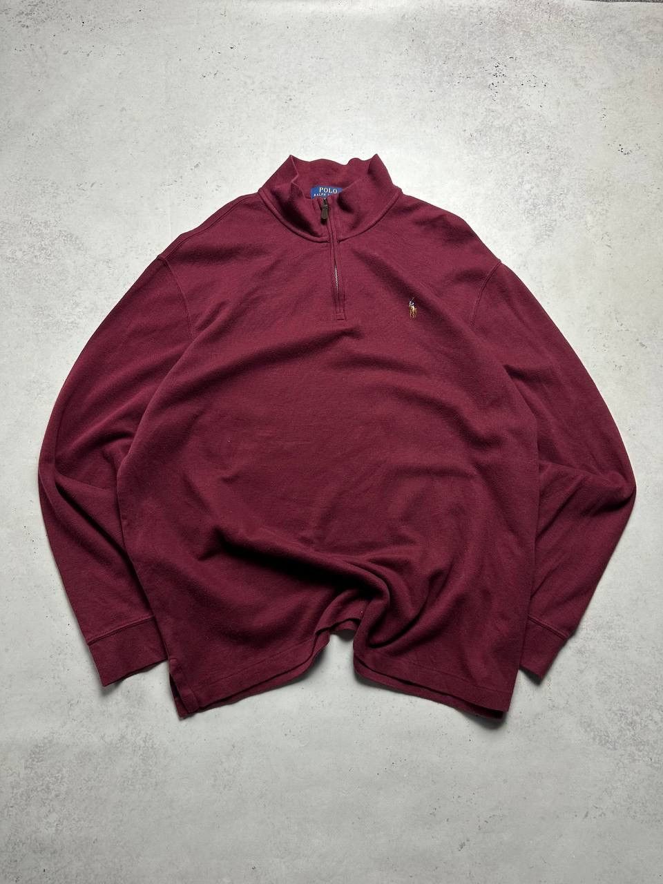 Polo Ralph Lauren × Vintage Vintage Polo Ralph Lauren Quarter Zip Sweater XL Size US XL / EU 56 / 4 - 1 Thumbnail